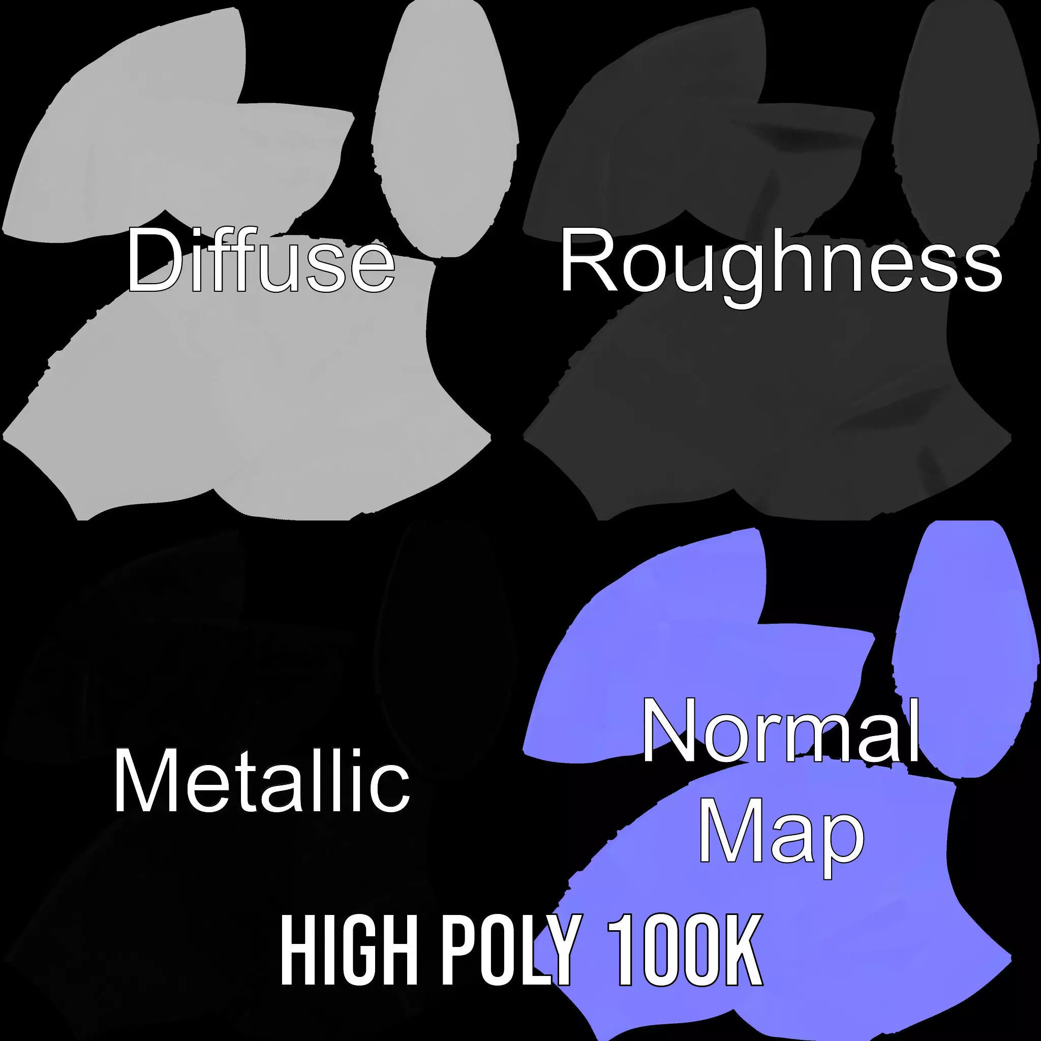 Sleek White Urinal model pack Low-poly 3D model_3