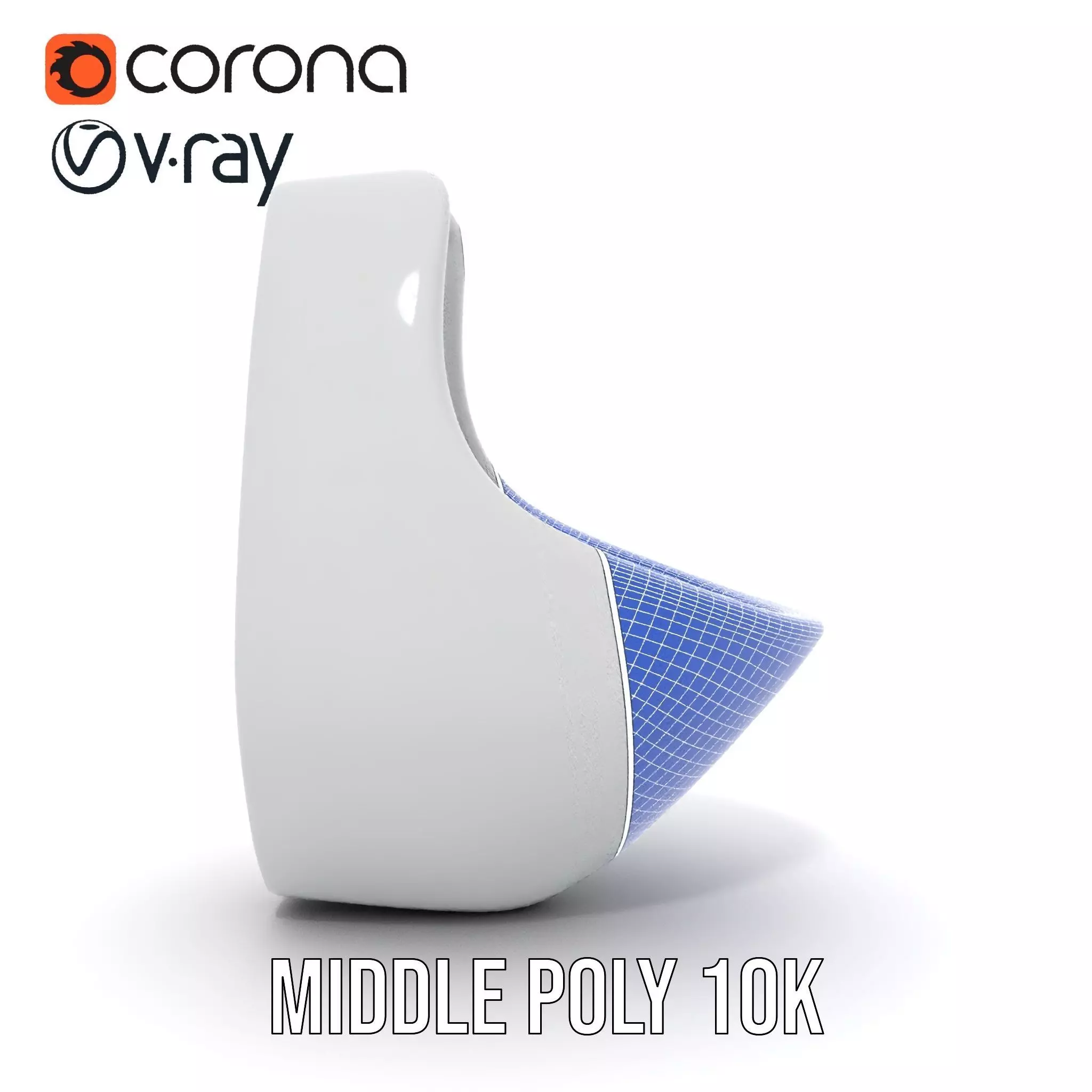 Sleek White Urinal model pack Low-poly 3D model_21