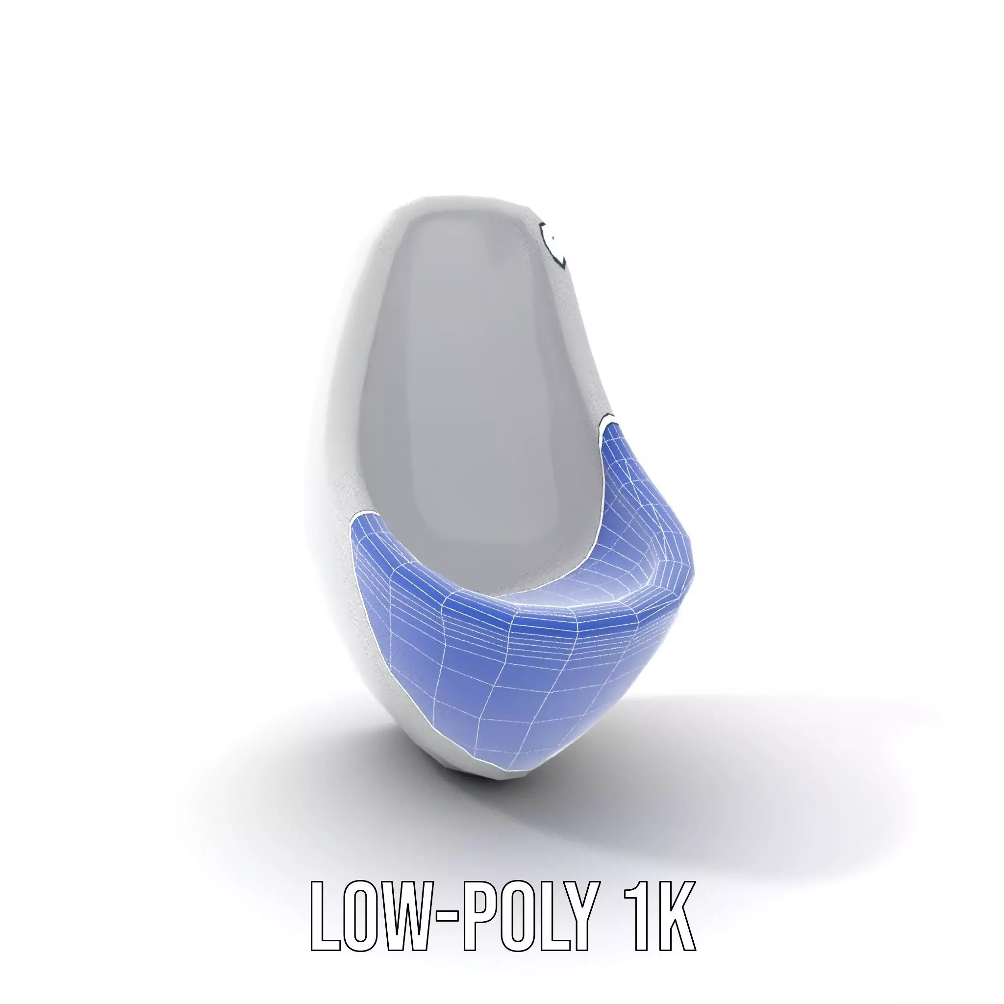 Sleek White Urinal model pack Low-poly 3D model_27