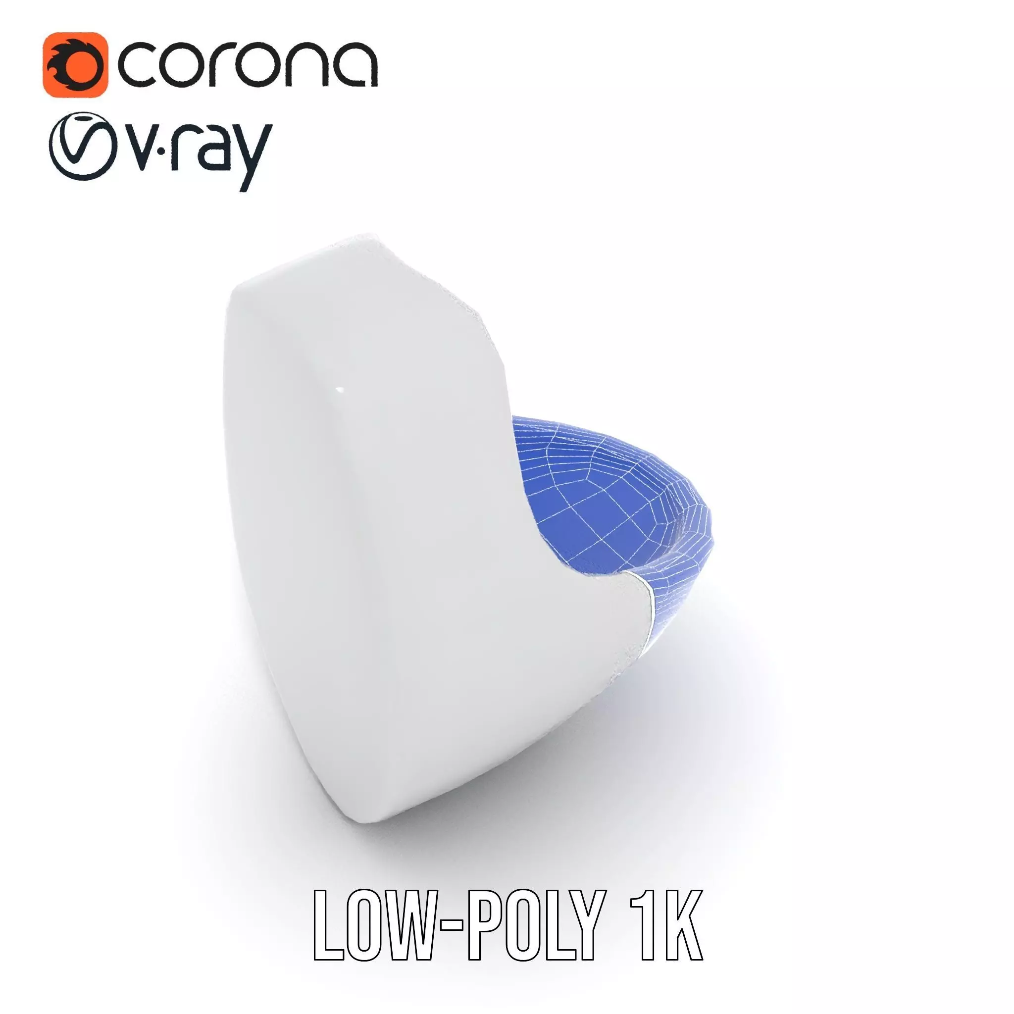 Sleek White Urinal model pack Low-poly 3D model_16