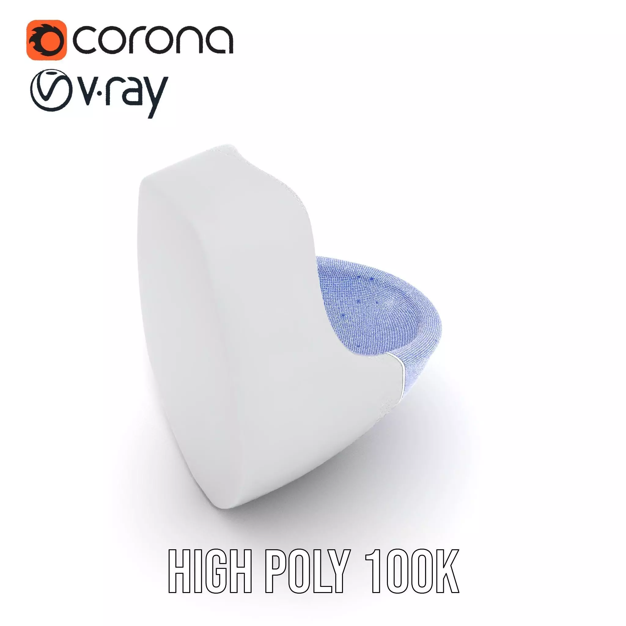 Sleek White Urinal model pack Low-poly 3D model_32