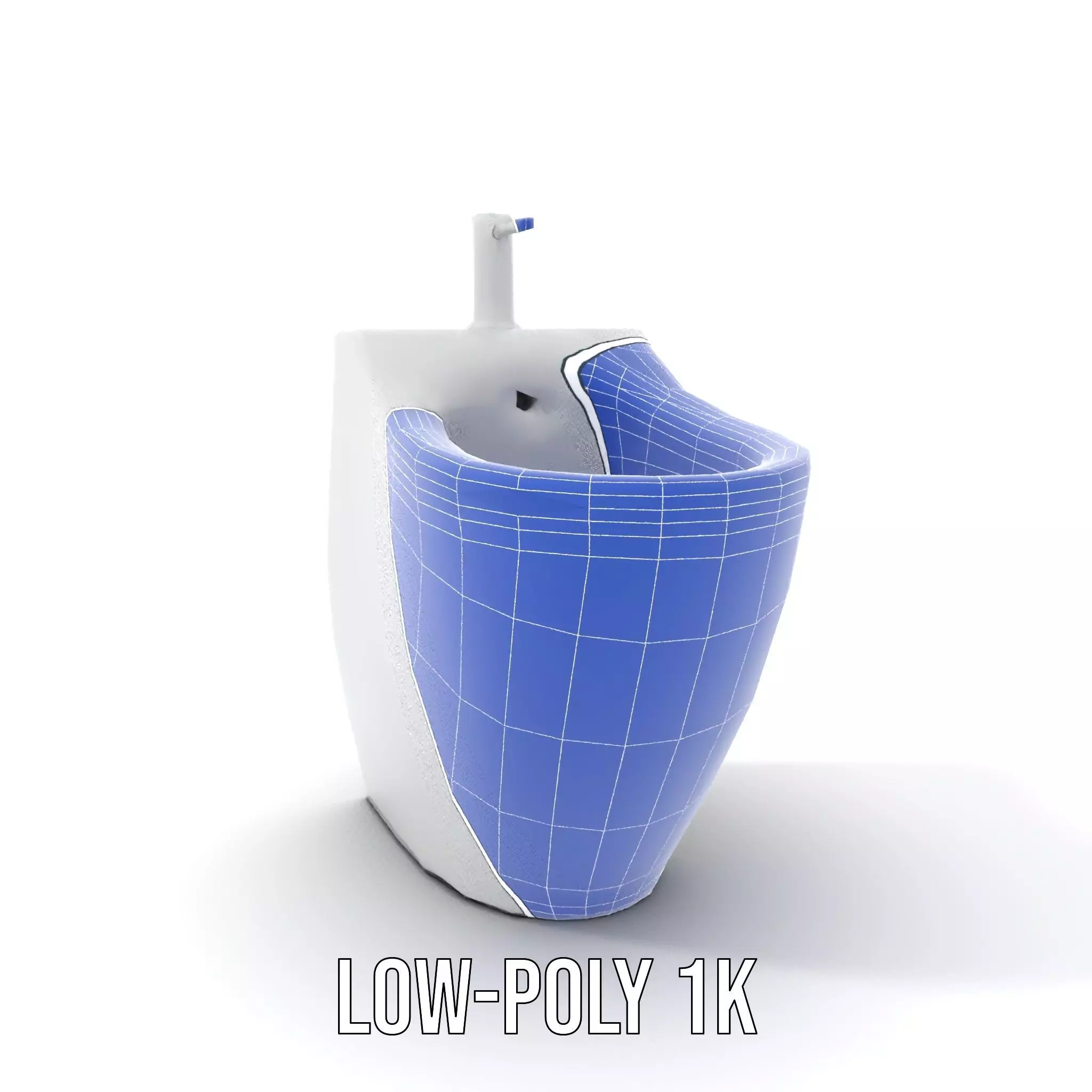 Sleek White Bidet model pack Low-poly 3D model_24