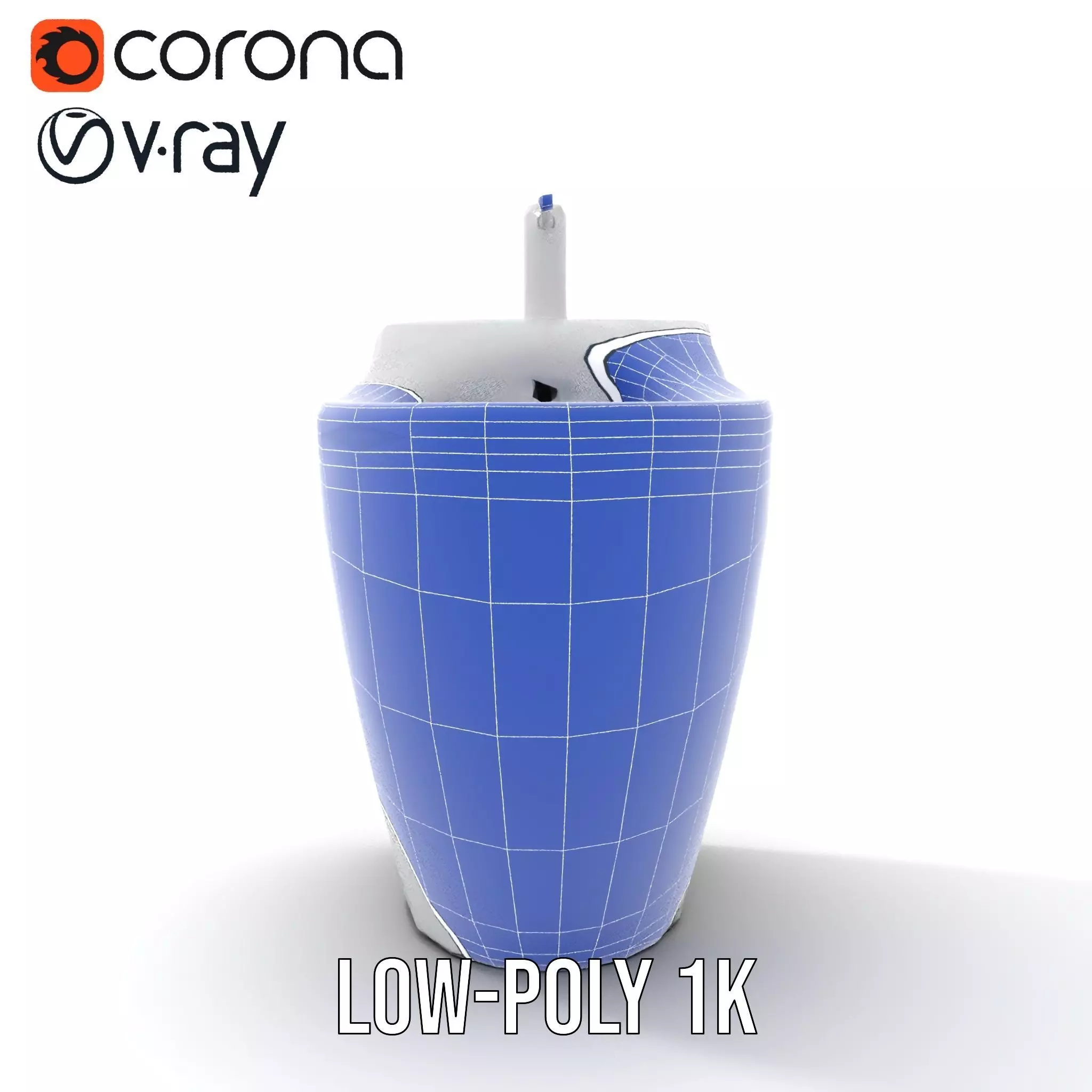 Sleek White Bidet model pack Low-poly 3D model_27