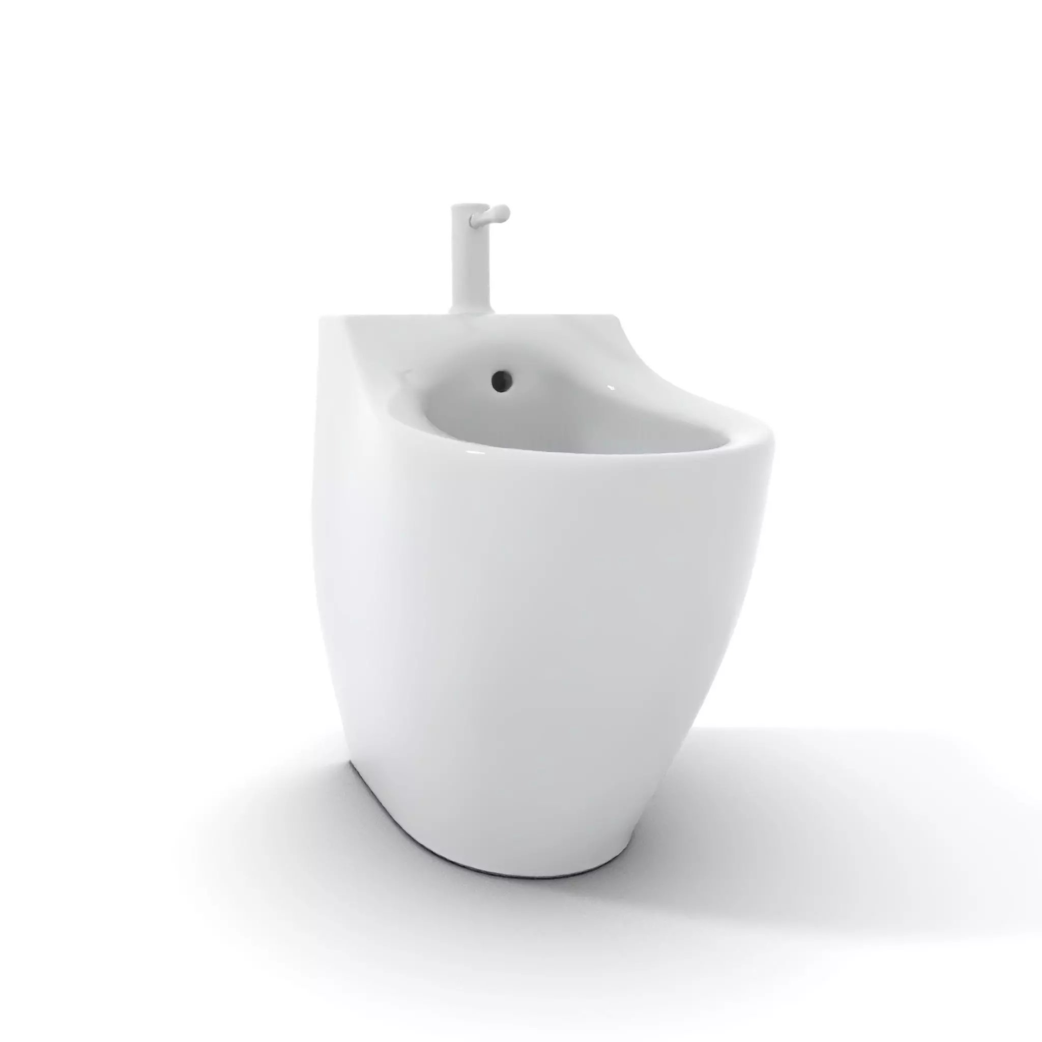Sleek White Bidet model pack Low-poly 3D model_5