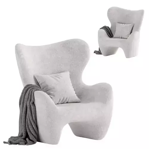 Sculptural Modern Lounge Chair