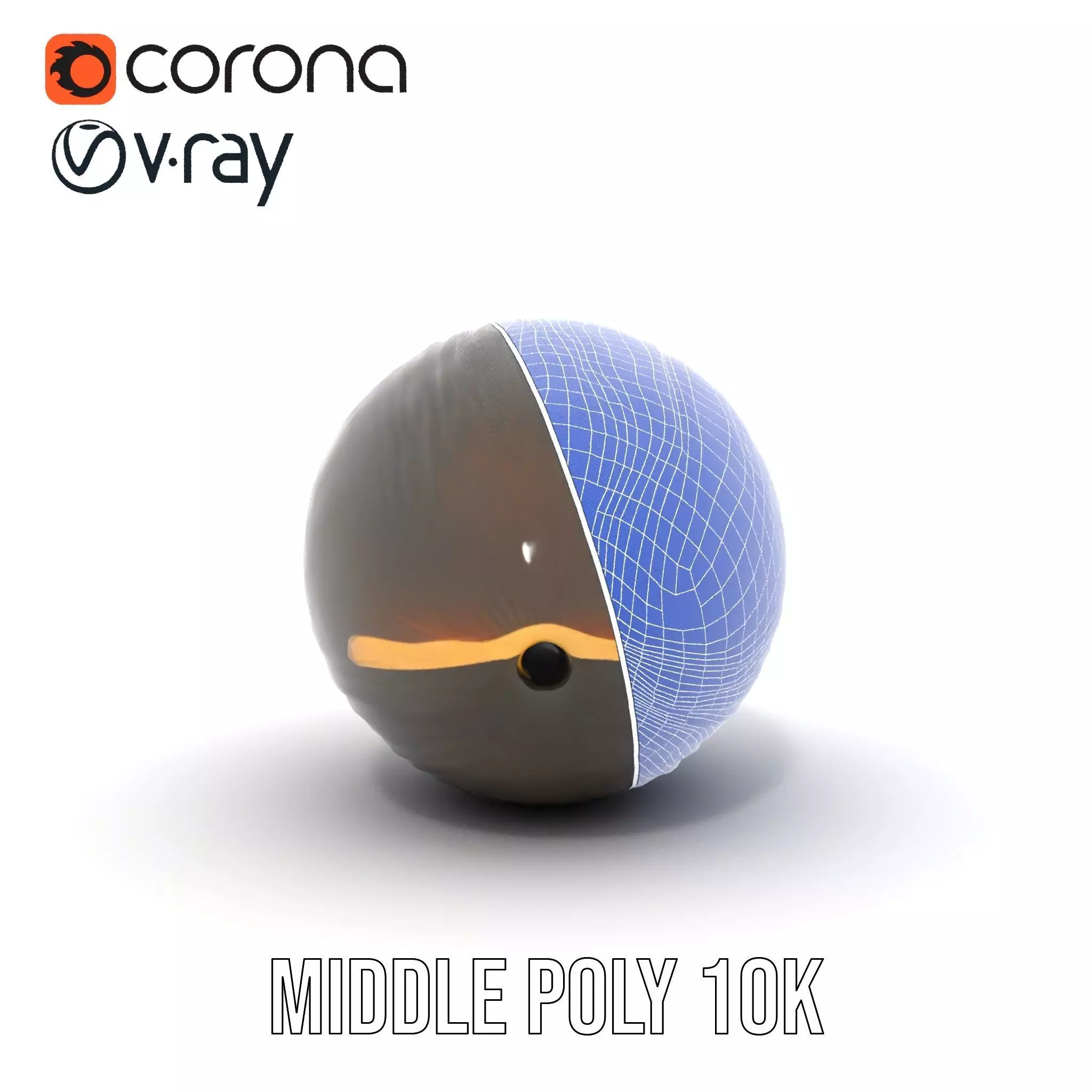 Glossy Black Capsule model pack Low-poly 3D model_27