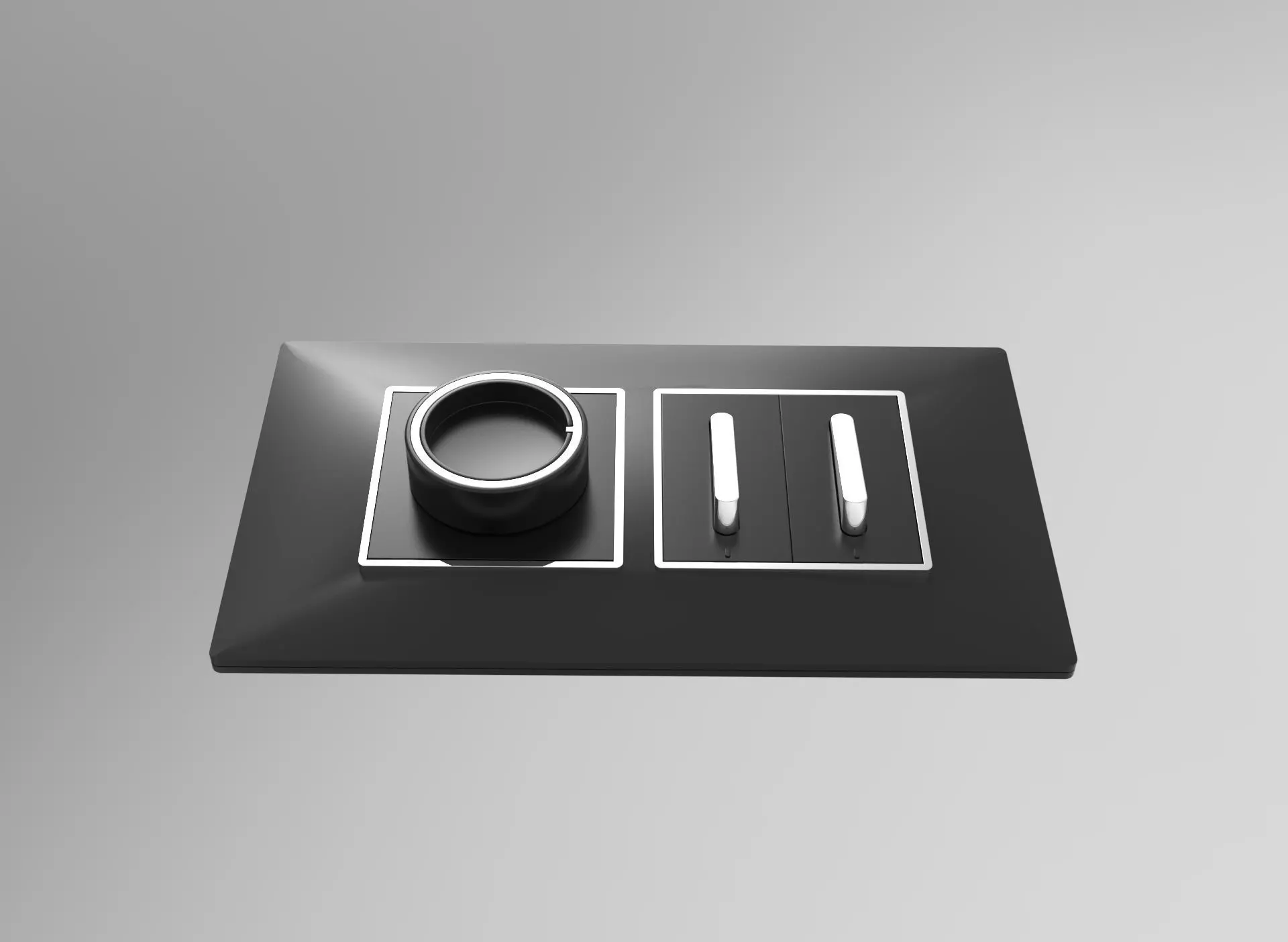 Modern Electric Switch Panel 3D Model Low-poly 3D model_3