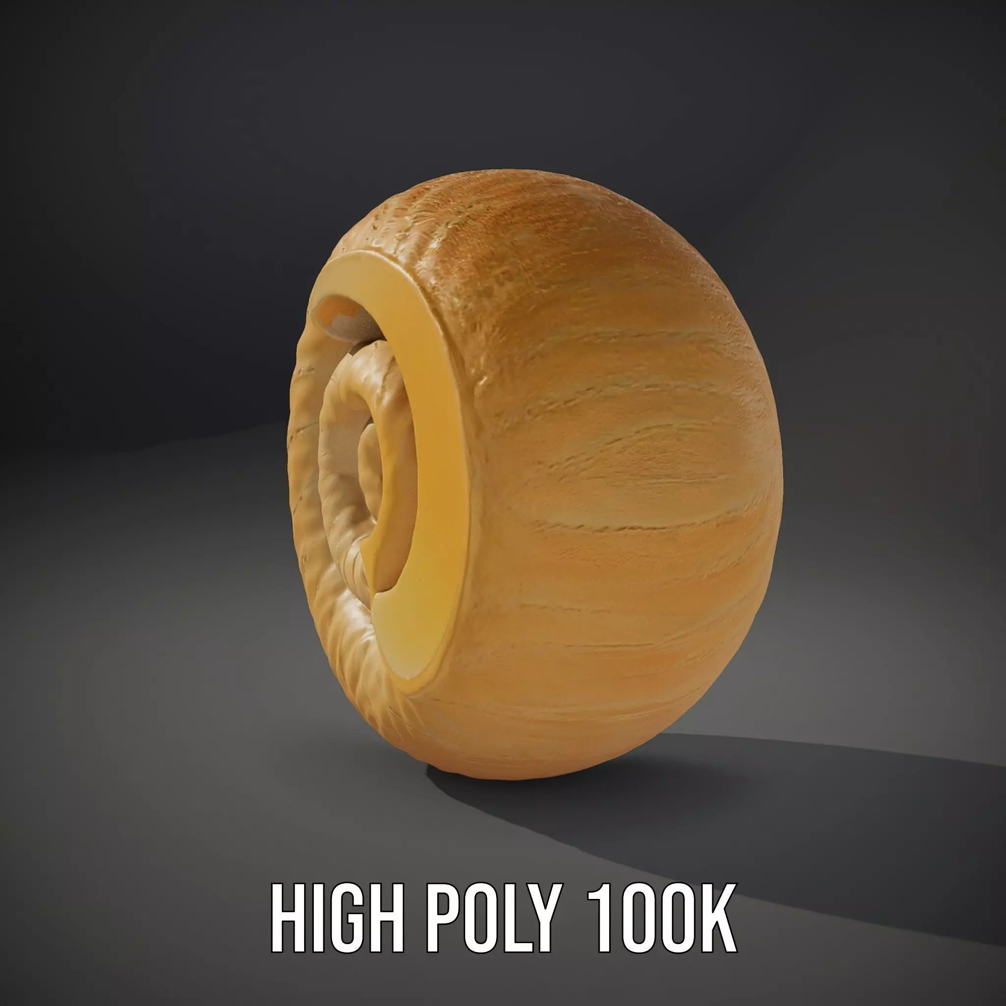 Nautilus Shell Spiral model pack Low-poly 3D model_10