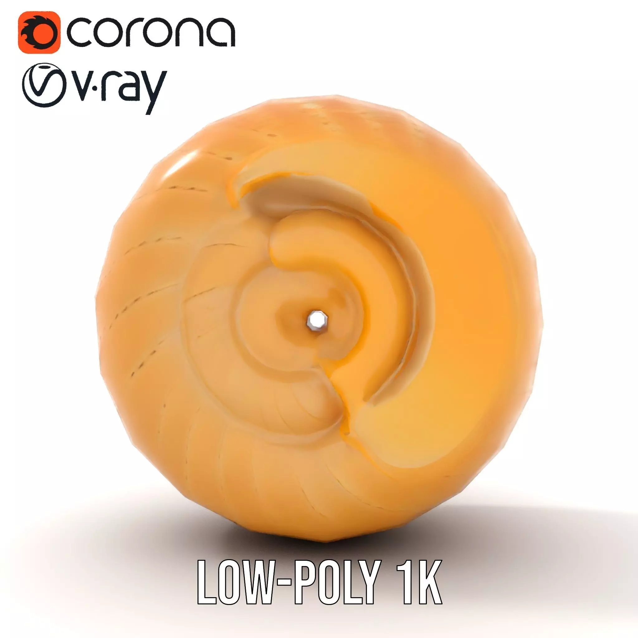 Nautilus Shell Spiral model pack Low-poly 3D model_17