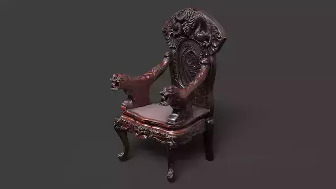 Chinese ancient dragon chair  