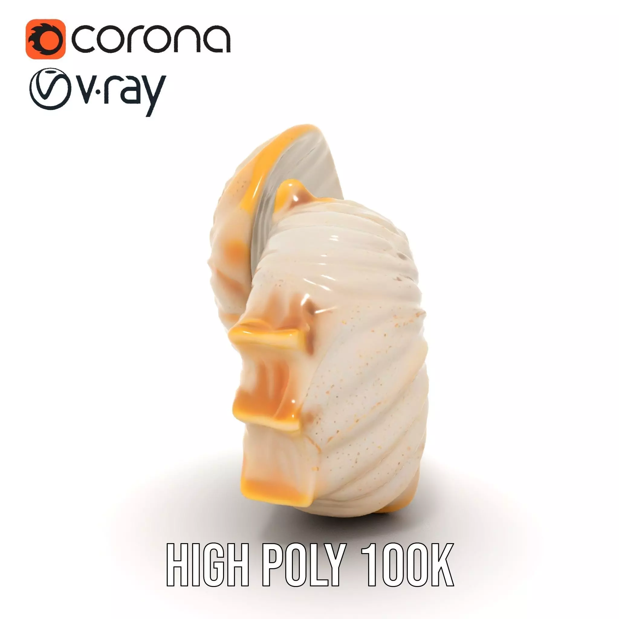Elegant Nautilus Shell model pack Low-poly 3D model_29