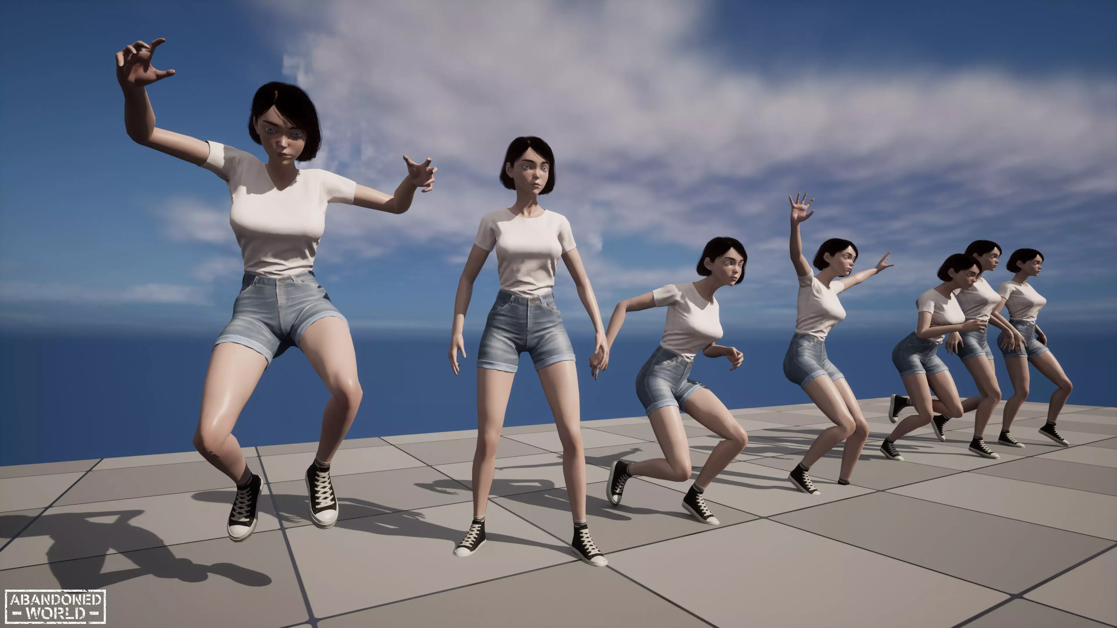 Girl Ani Low-poly 3D model_24