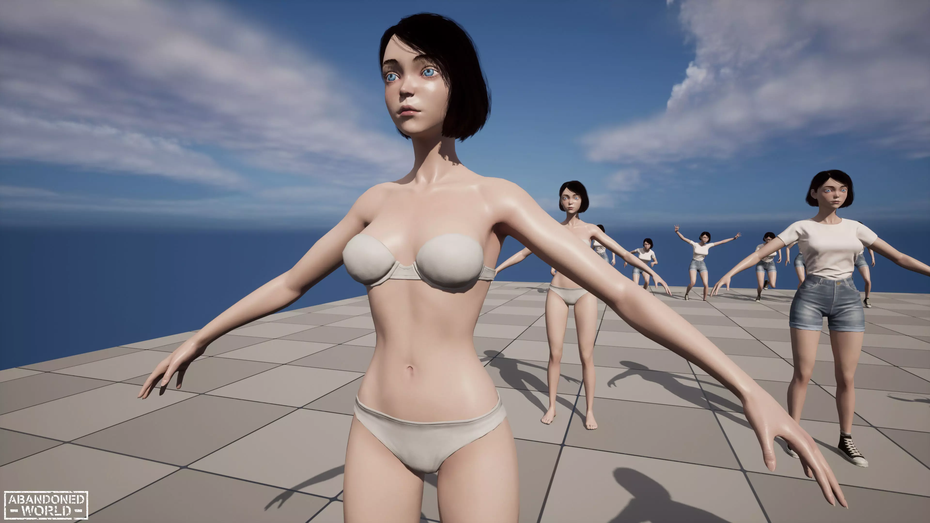 Girl Ani Low-poly 3D model_21