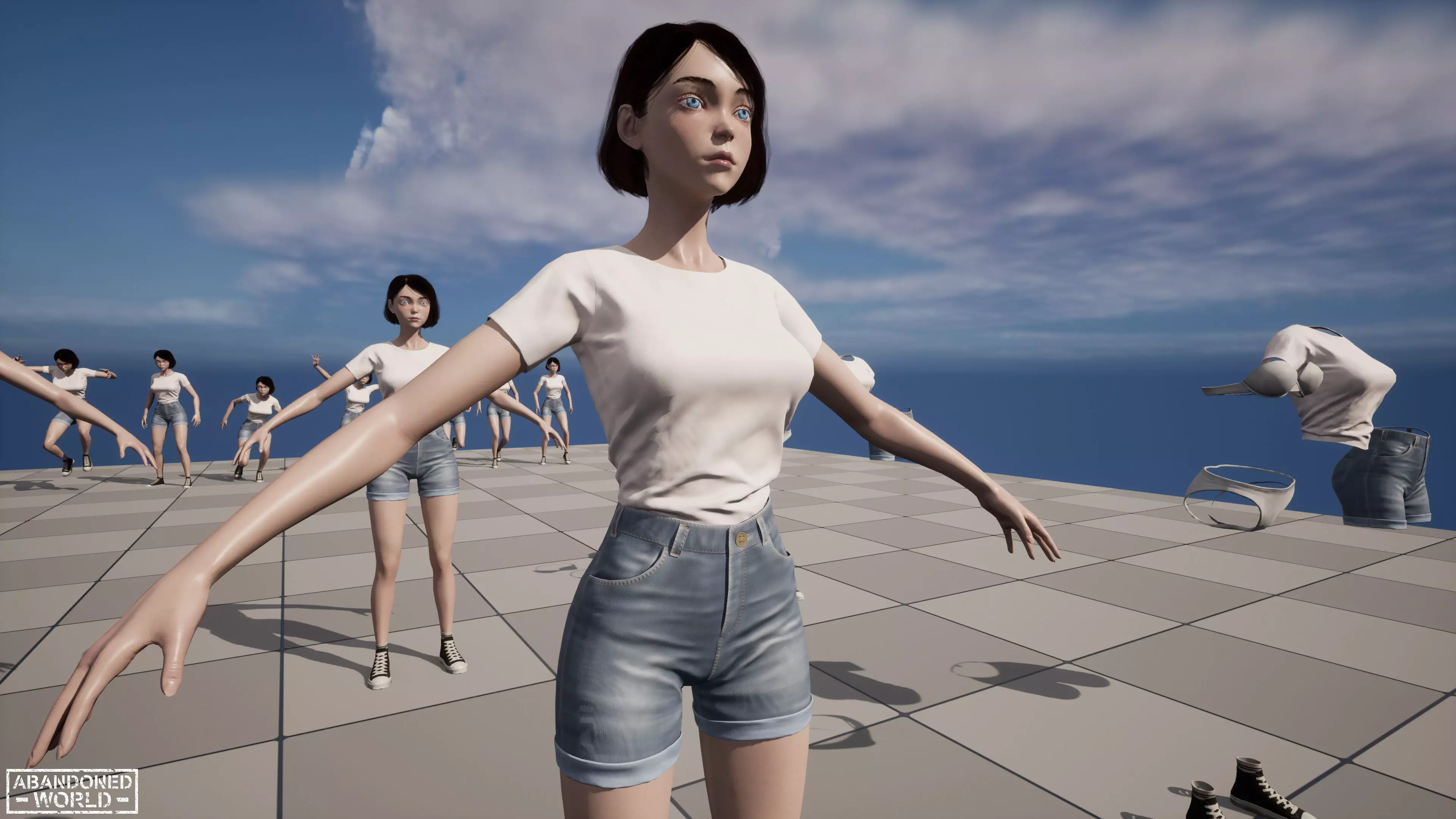 Girl Ani Low-poly 3D model_20