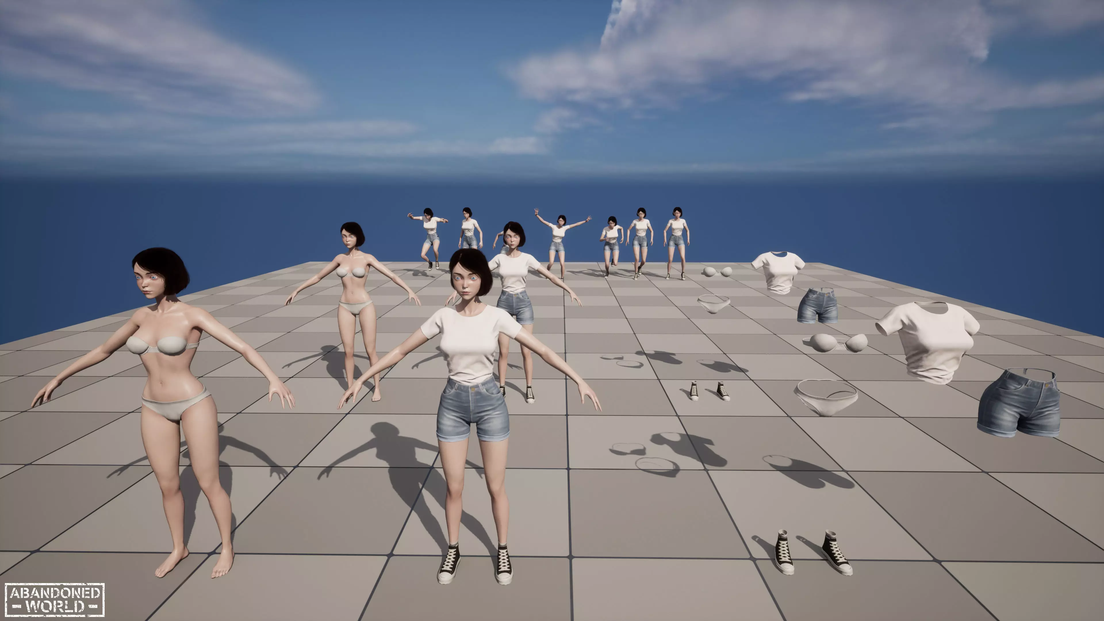 Girl Ani Low-poly 3D model_18