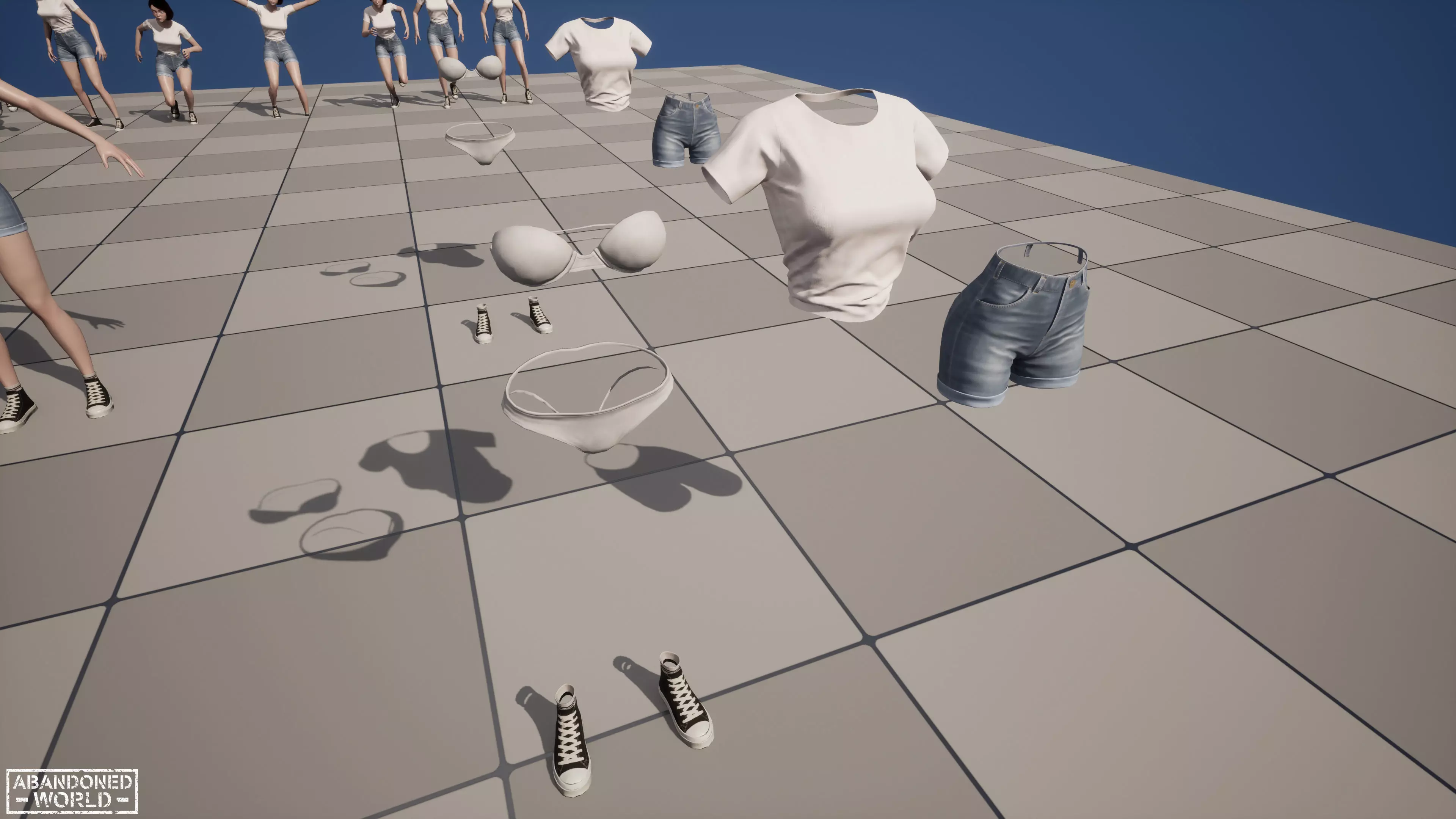 Girl Ani Low-poly 3D model_23