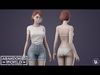 Girl Ani Low-poly 3D model_1