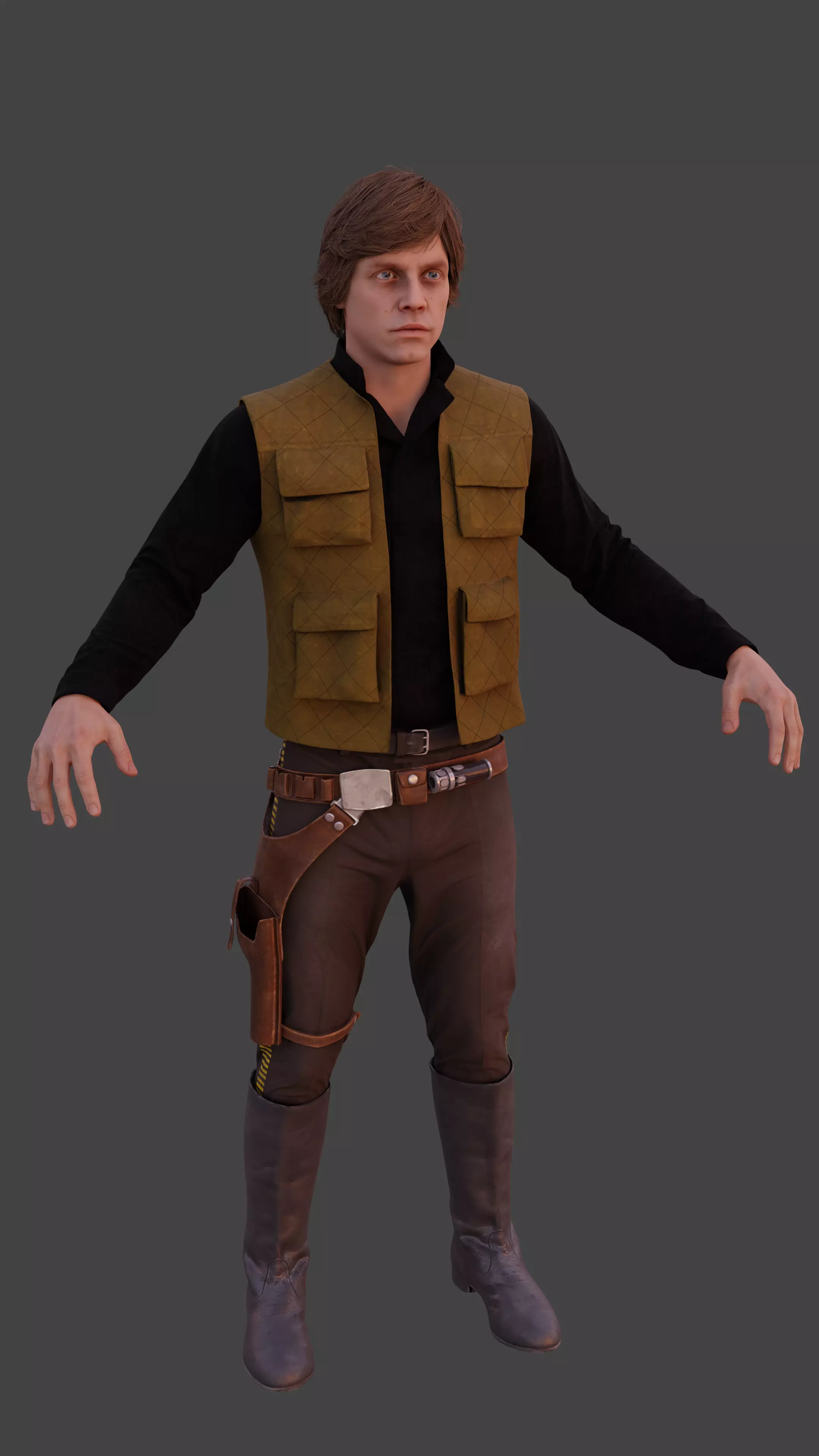 Luke Skywalker - Star Wars Shadows of the Empire 3D model_8