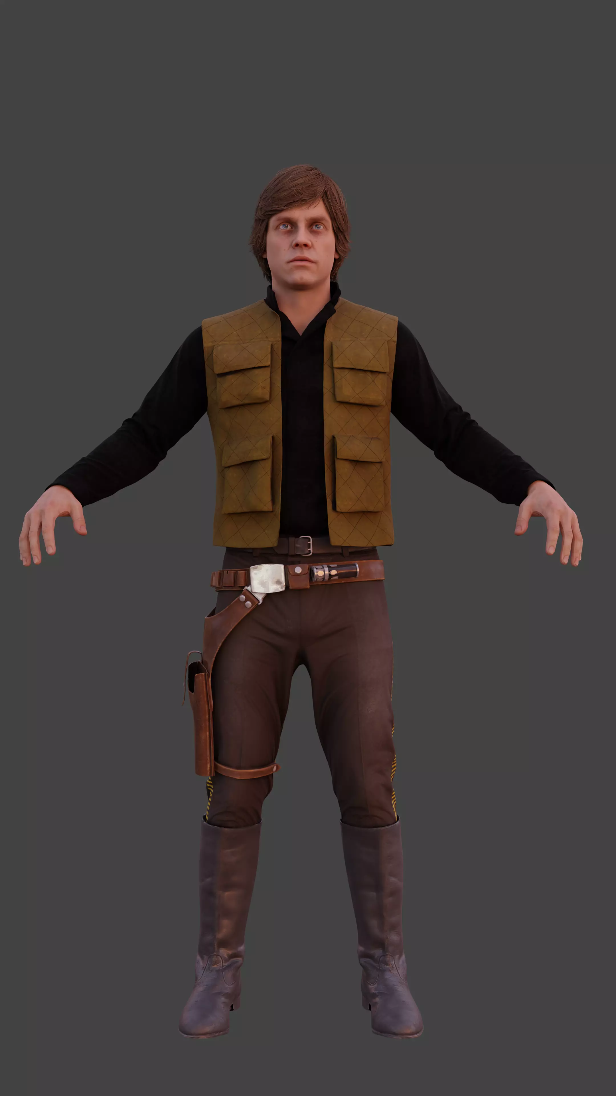 Luke Skywalker - Star Wars Shadows of the Empire 3D model_4