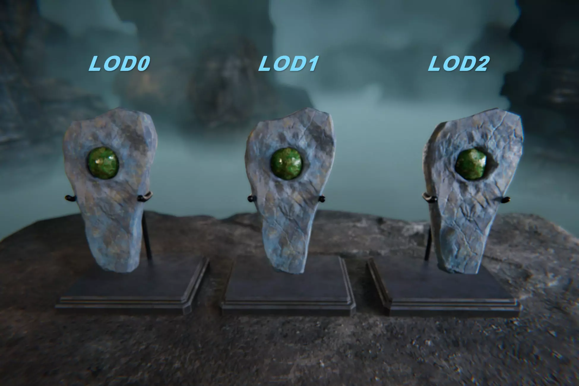 Ancient Artifacts 5 Package Low-poly 3D model_39