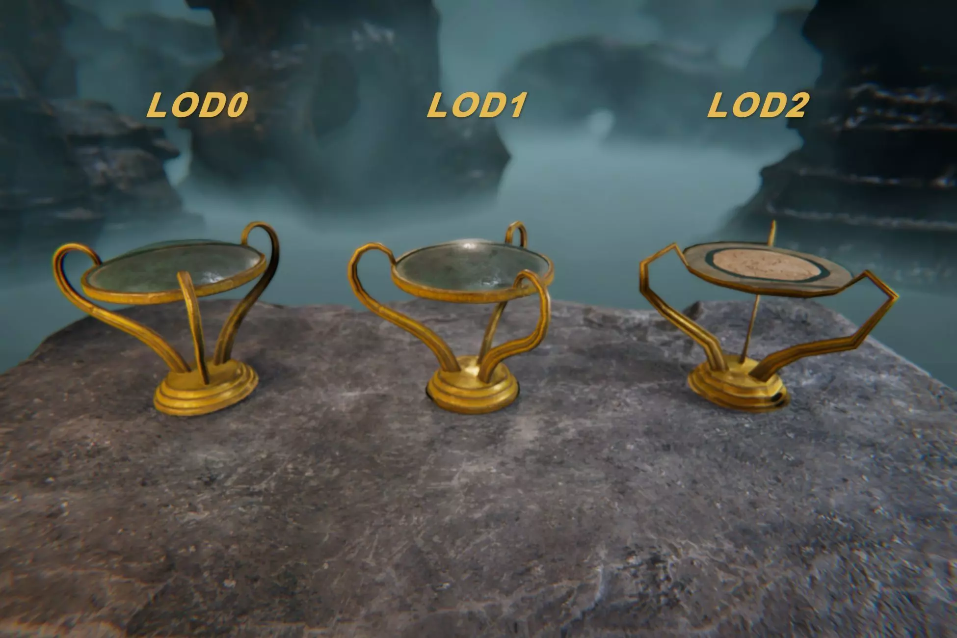 Ancient Artifacts 5 Package Low-poly 3D model_18