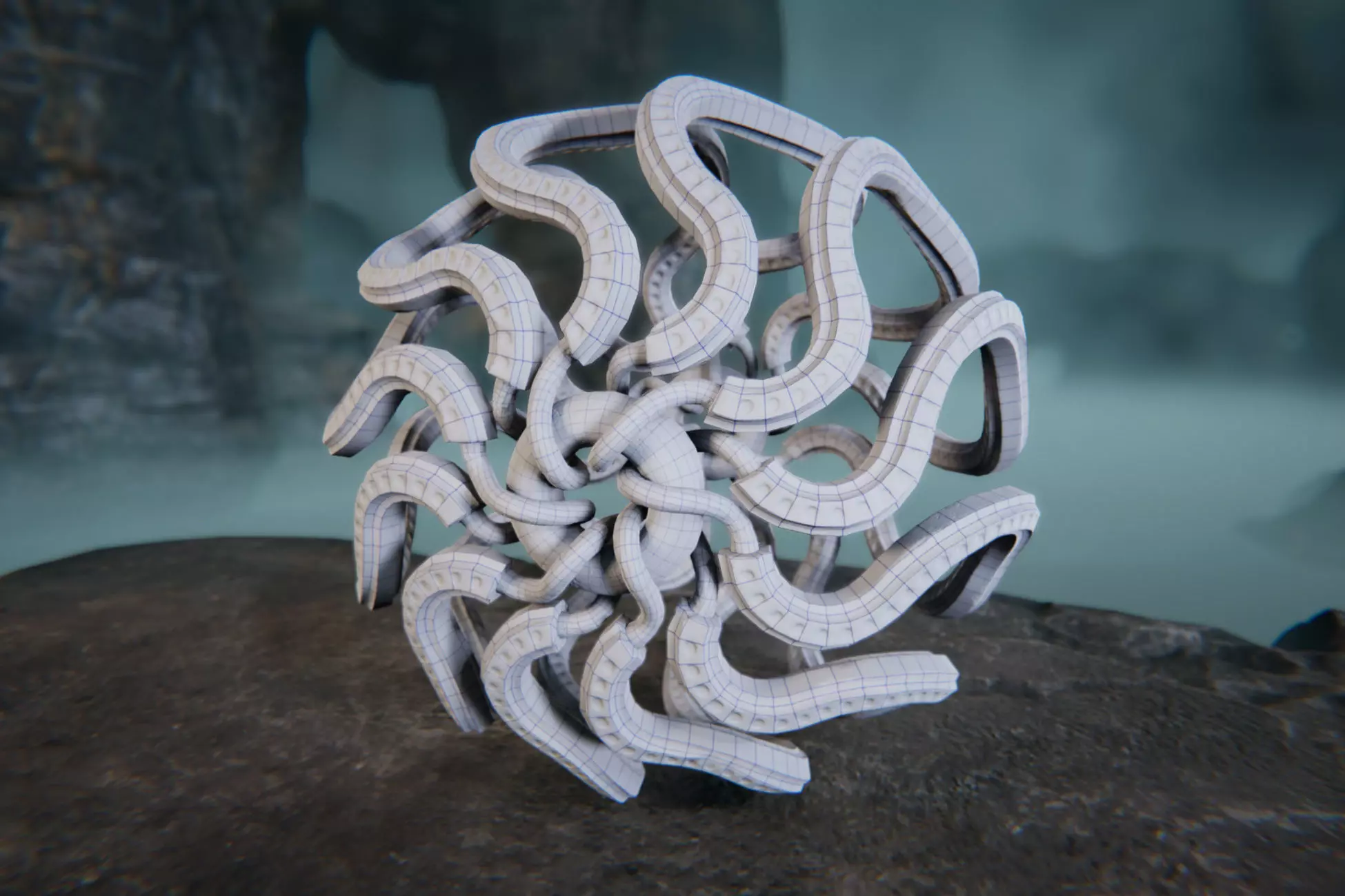 Ancient Artifacts 5 Package Low-poly 3D model_7