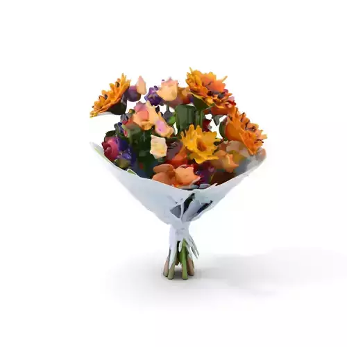 Vibrant Floral Bouquet model pack