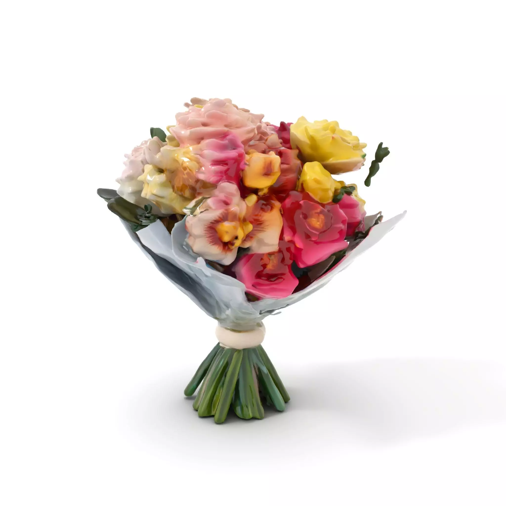 Elegant Floral Bouquet model pack Low-poly 3D model_11