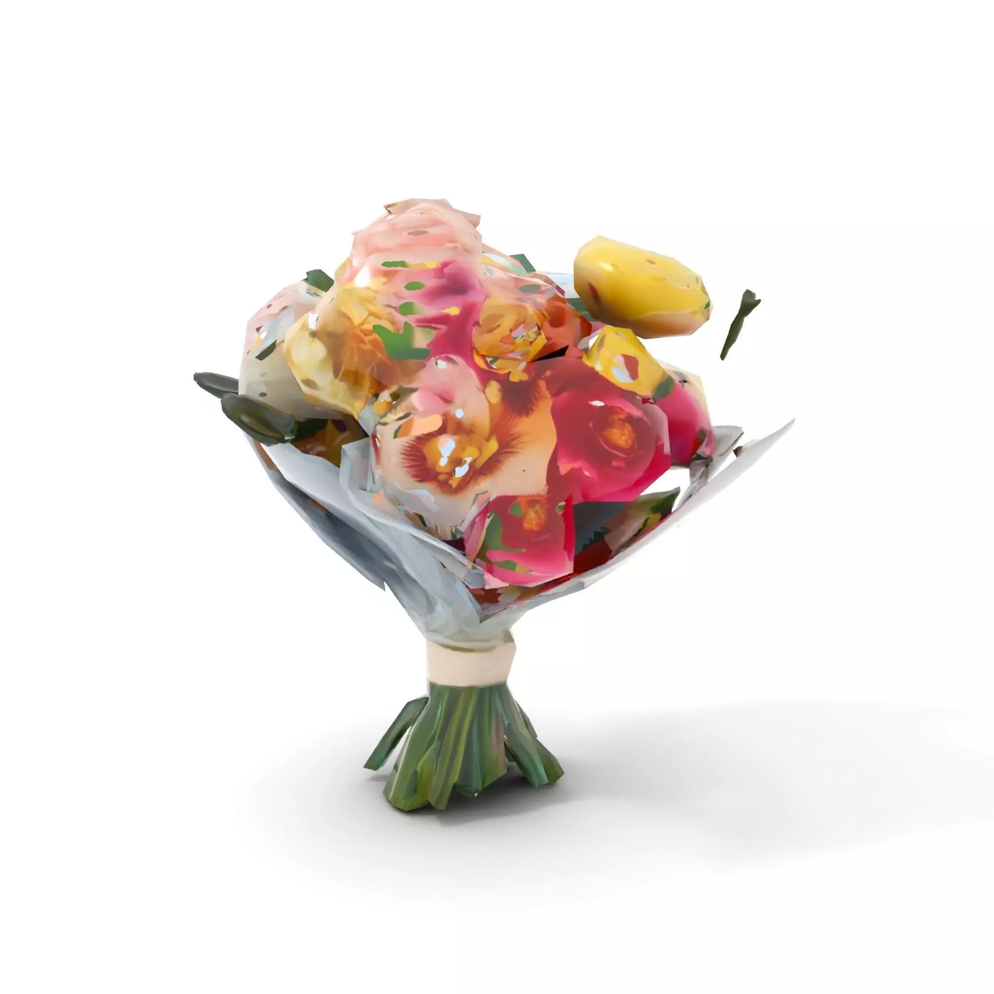 Elegant Floral Bouquet model pack Low-poly 3D model_14