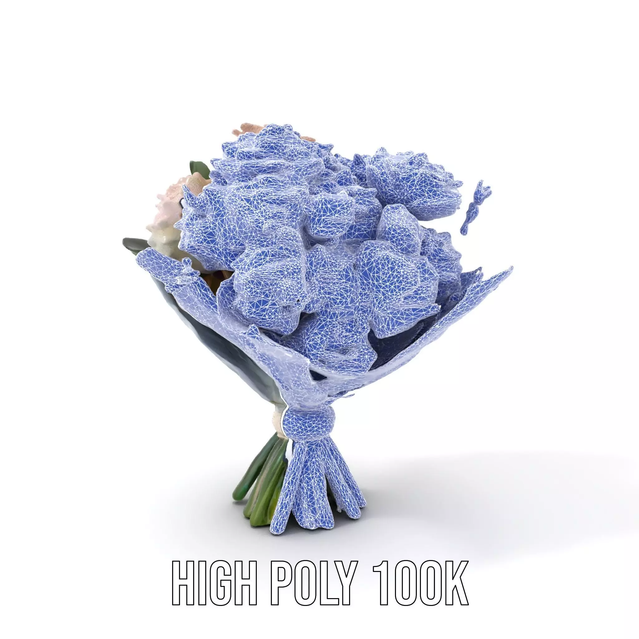 Elegant Floral Bouquet model pack Low-poly 3D model_16