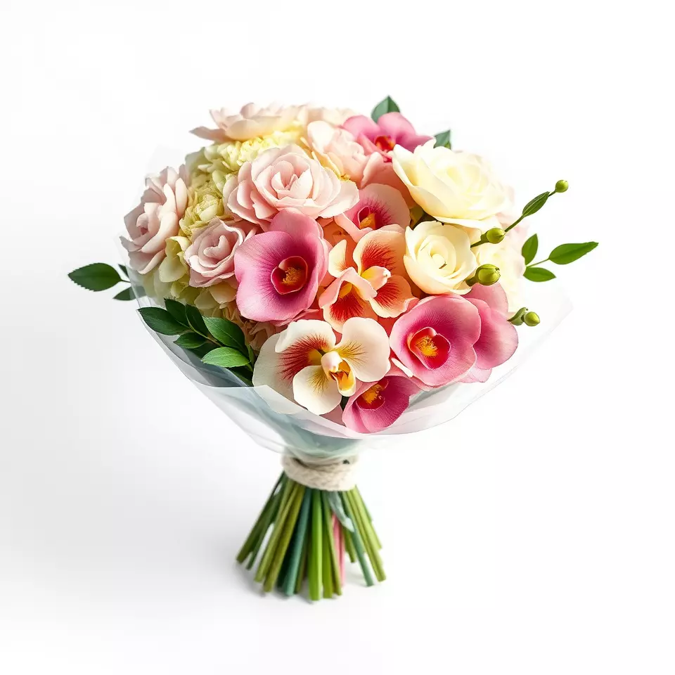 Elegant Floral Bouquet model pack Low-poly 3D model_2