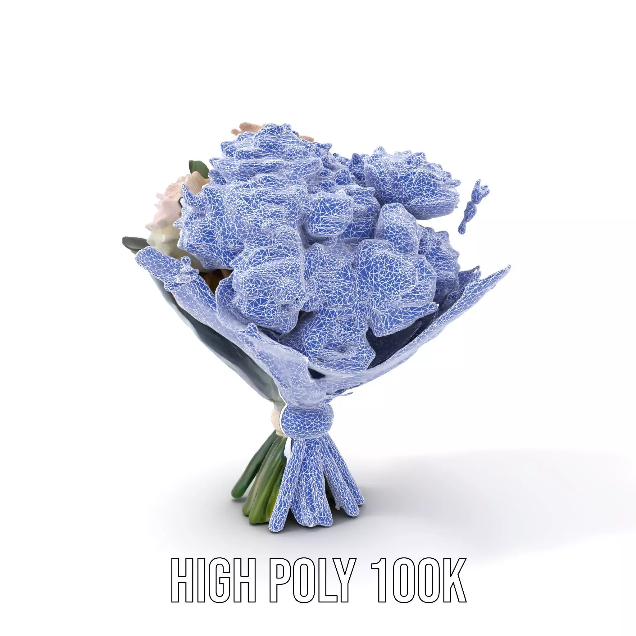 Elegant Floral Bouquet model pack Low-poly 3D model_4