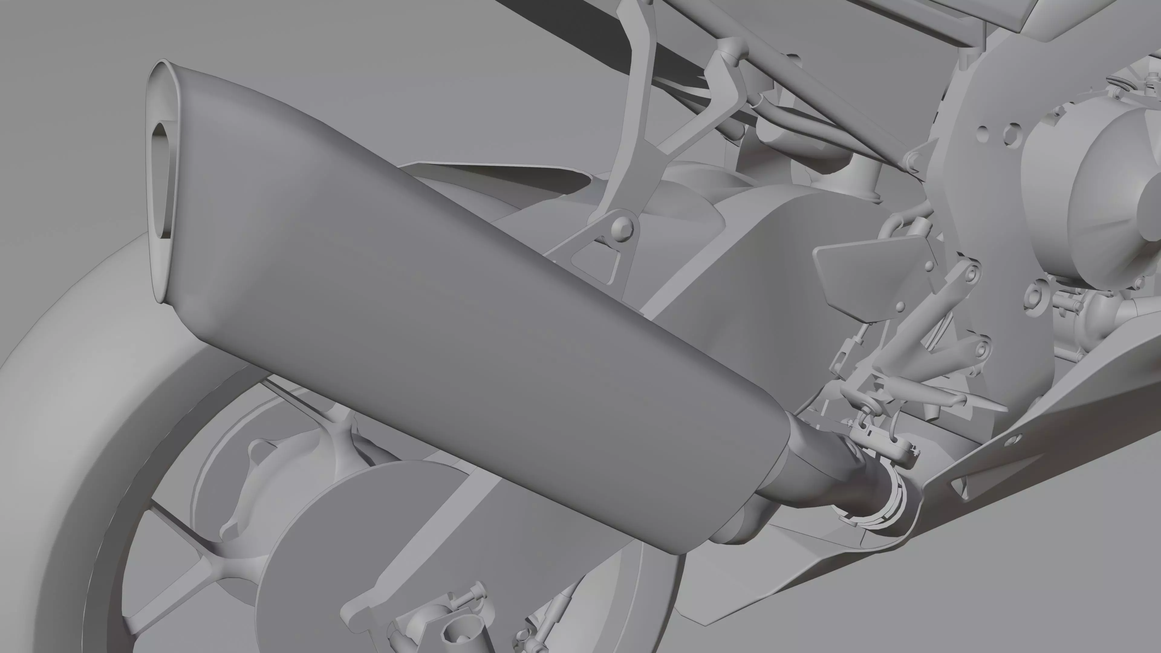 Honda CBR 1000RR-R Fireblade SP 2022 Low-poly 3D model_25