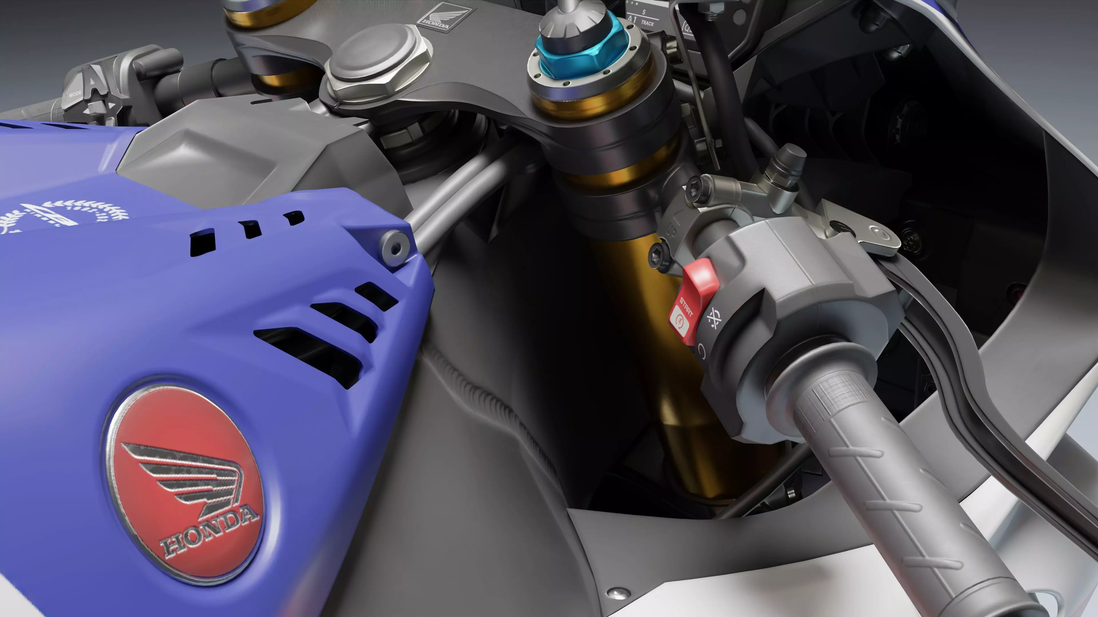 Honda CBR 1000RR-R Fireblade SP 2022 Low-poly 3D model_12