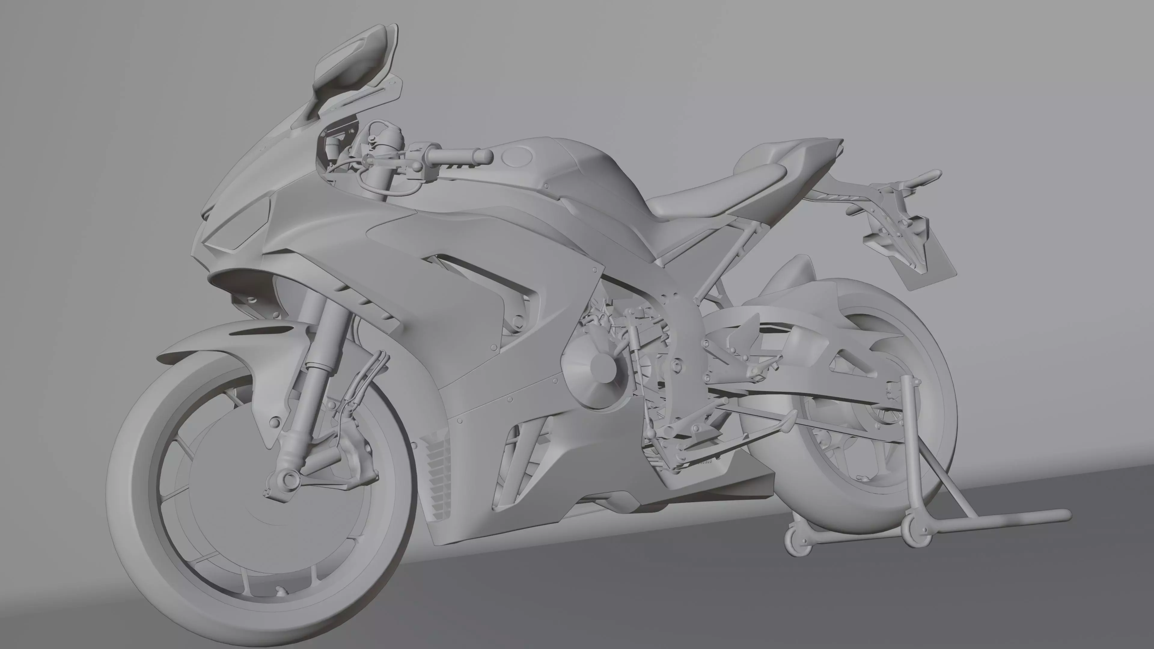 Honda CBR 1000RR-R Fireblade SP 2022 Low-poly 3D model_24