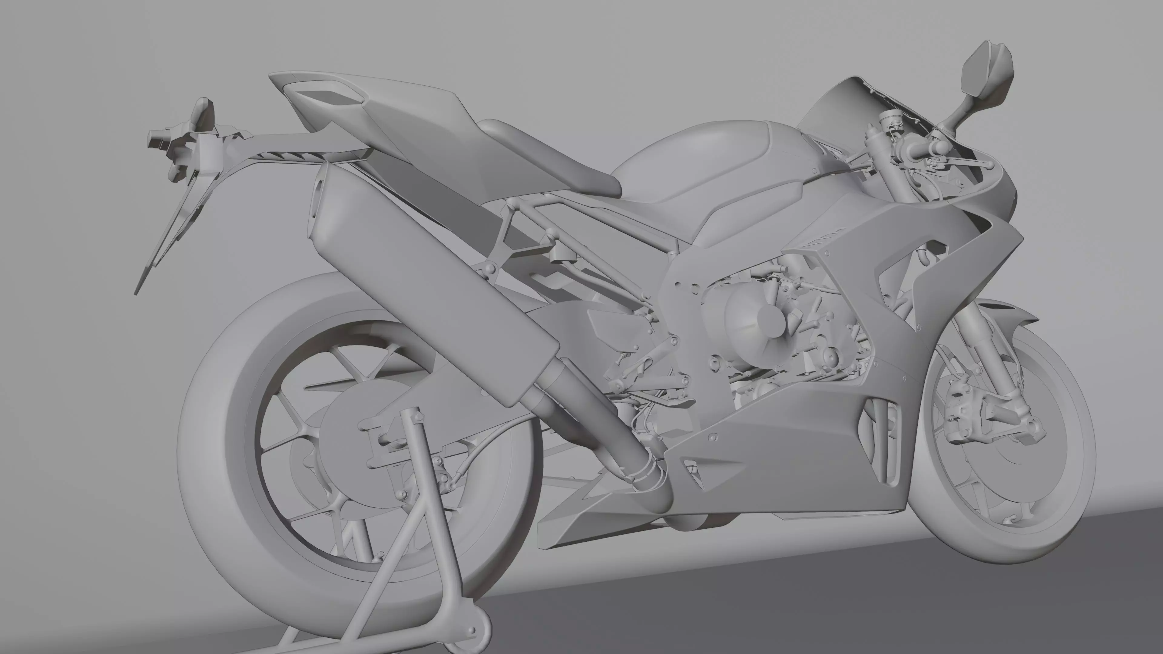 Honda CBR 1000RR-R Fireblade SP 2022 Low-poly 3D model_22