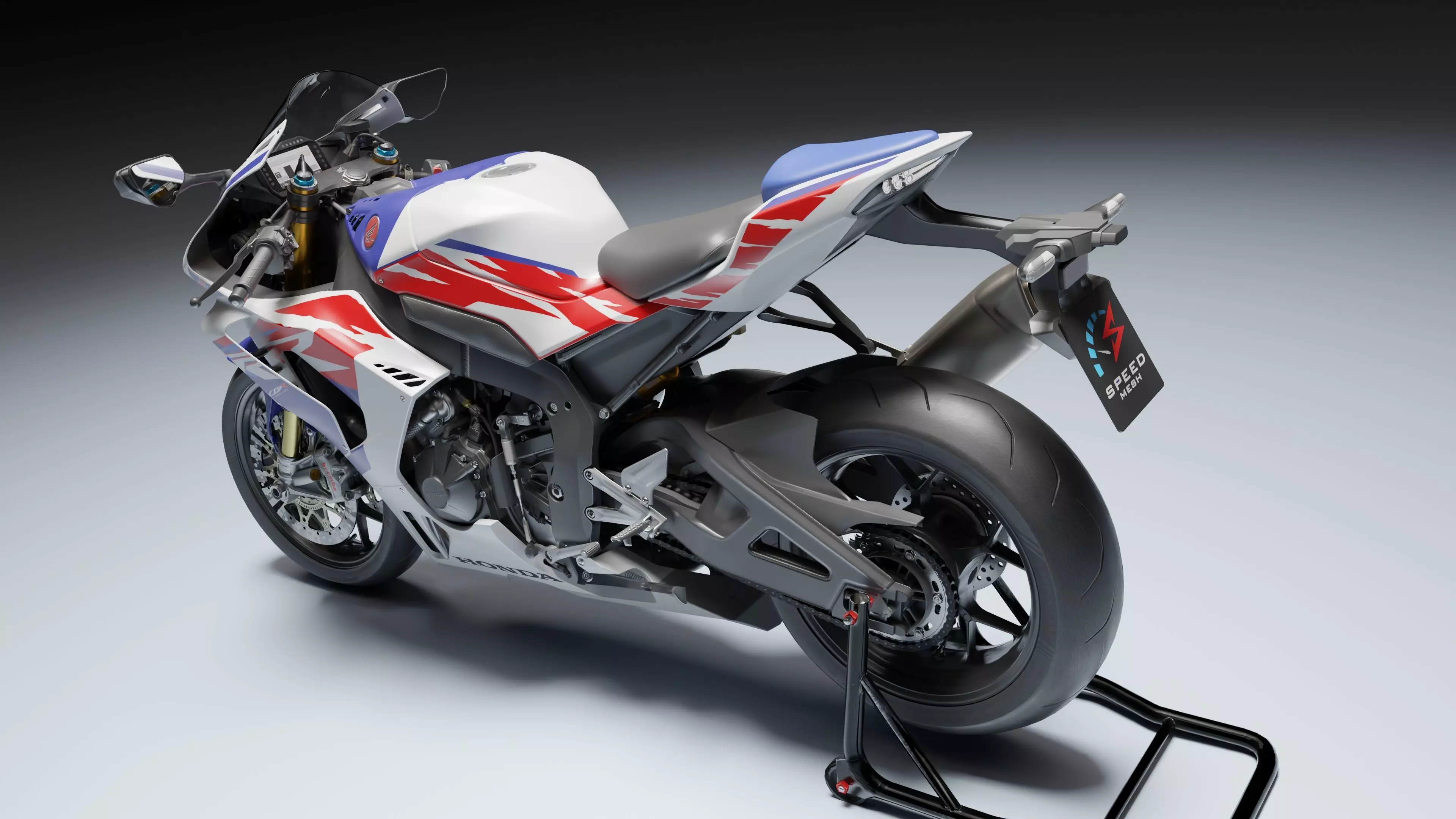 Honda CBR 1000RR-R Fireblade SP 2022 Low-poly 3D model_4