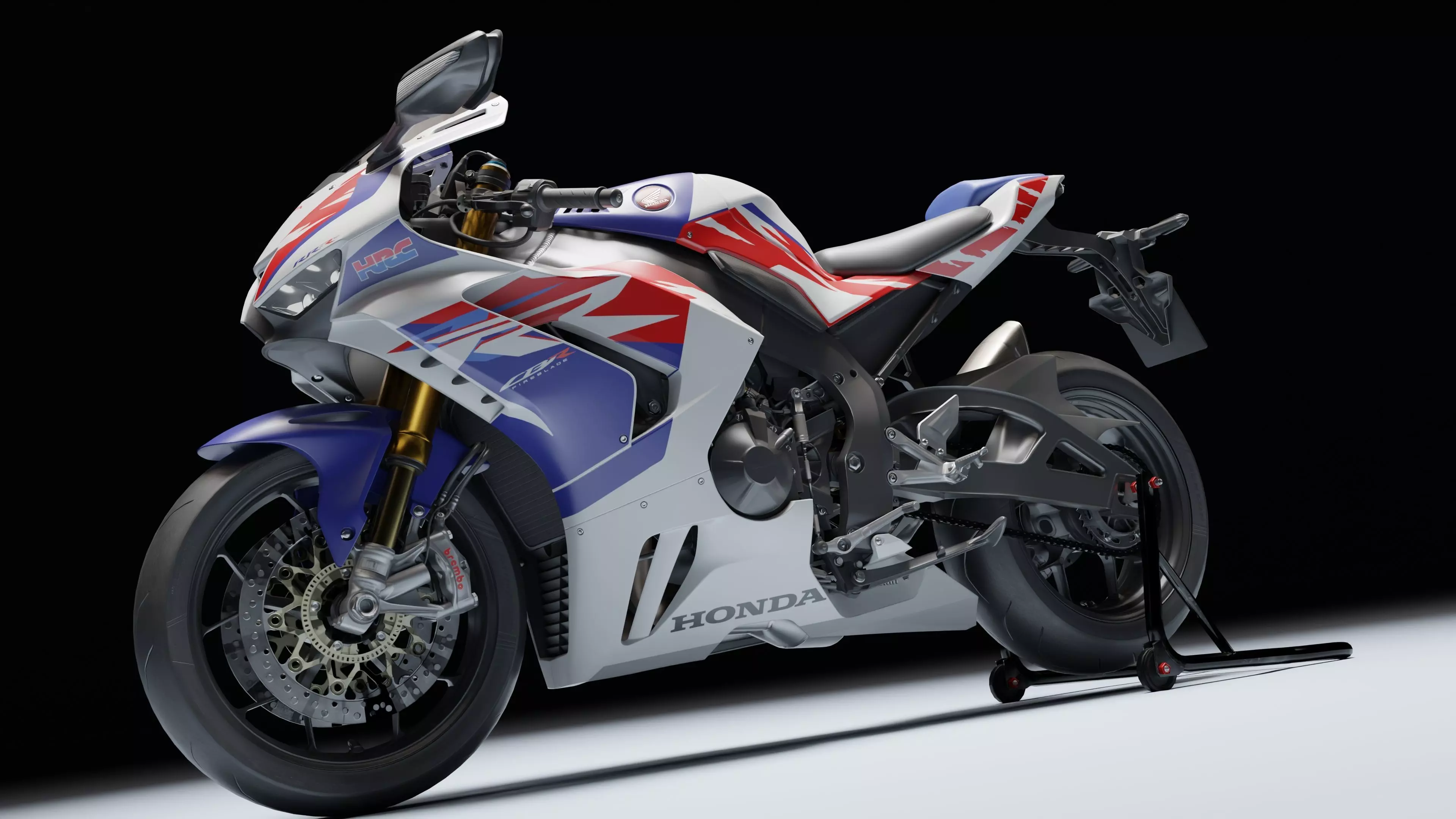 Honda CBR 1000RR-R Fireblade SP 2022 Low-poly 3D model_23