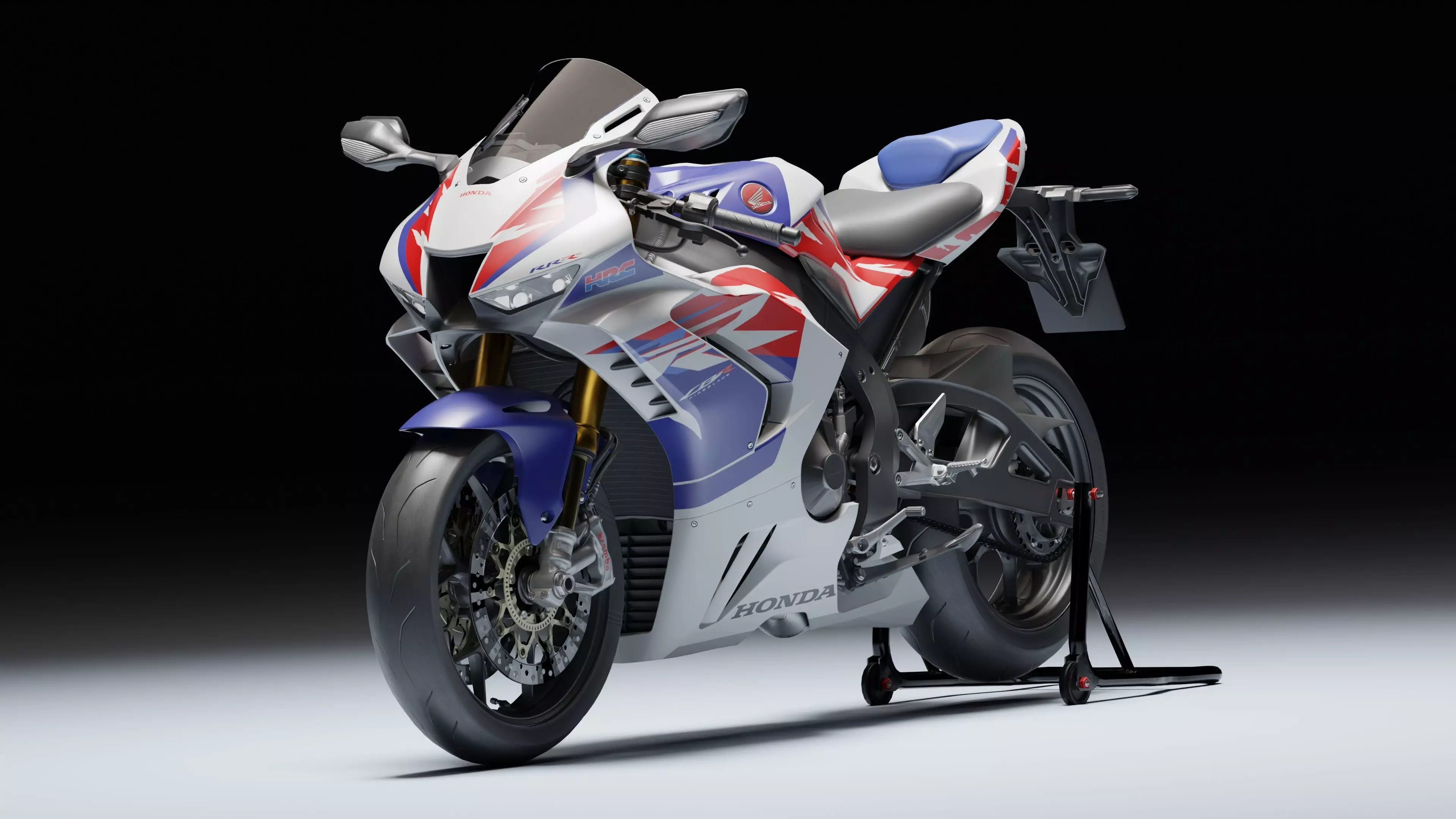 Honda CBR 1000RR-R Fireblade SP 2022 Low-poly 3D model_6