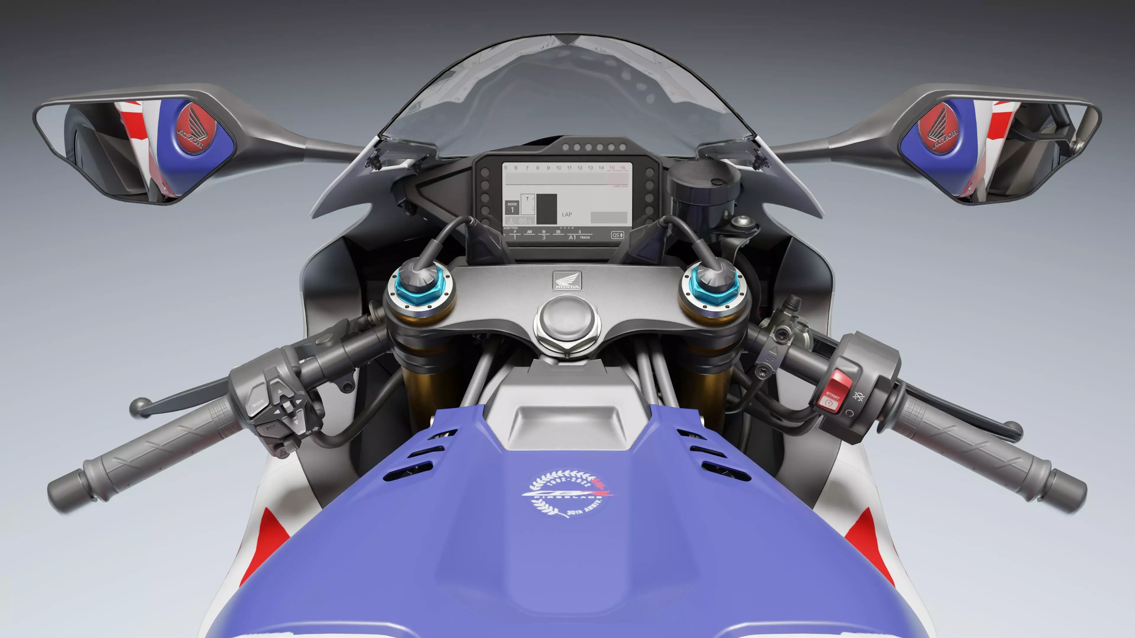 Honda CBR 1000RR-R Fireblade SP 2022 Low-poly 3D model_11