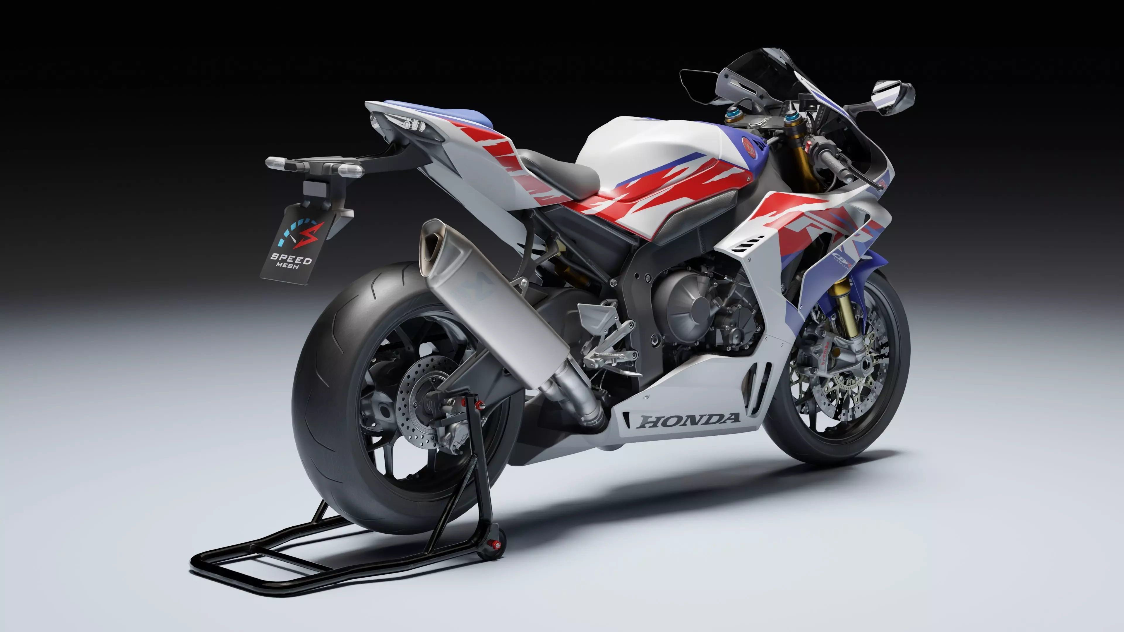 Honda CBR 1000RR-R Fireblade SP 2022 Low-poly 3D model_8