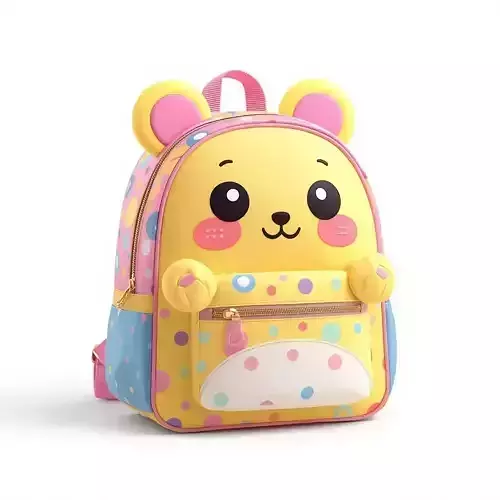 Cute Polka Dot Animal Backpack 3D Model