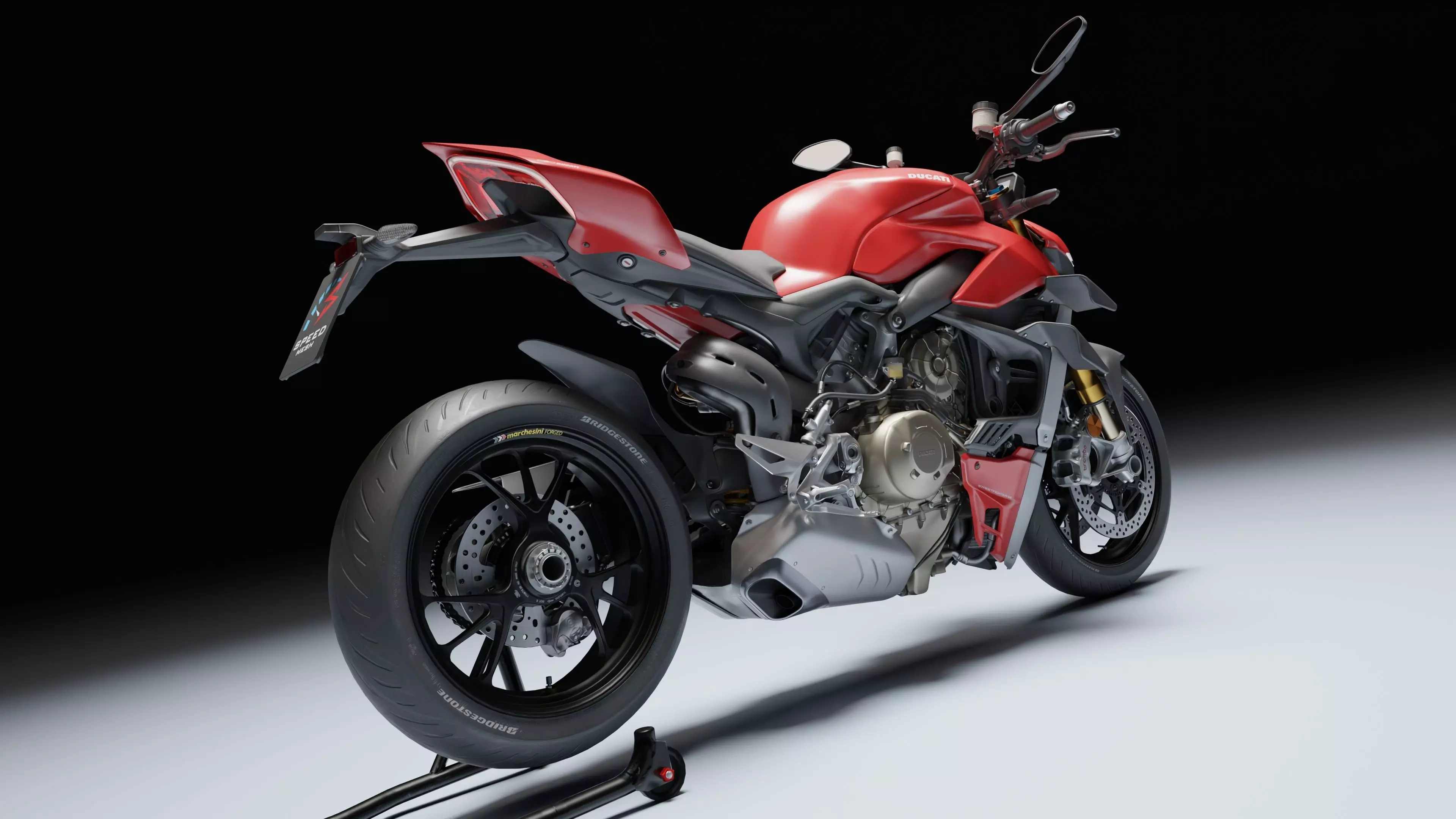 Ducati Streetfighter V4 2021 Low-poly 3D model_9