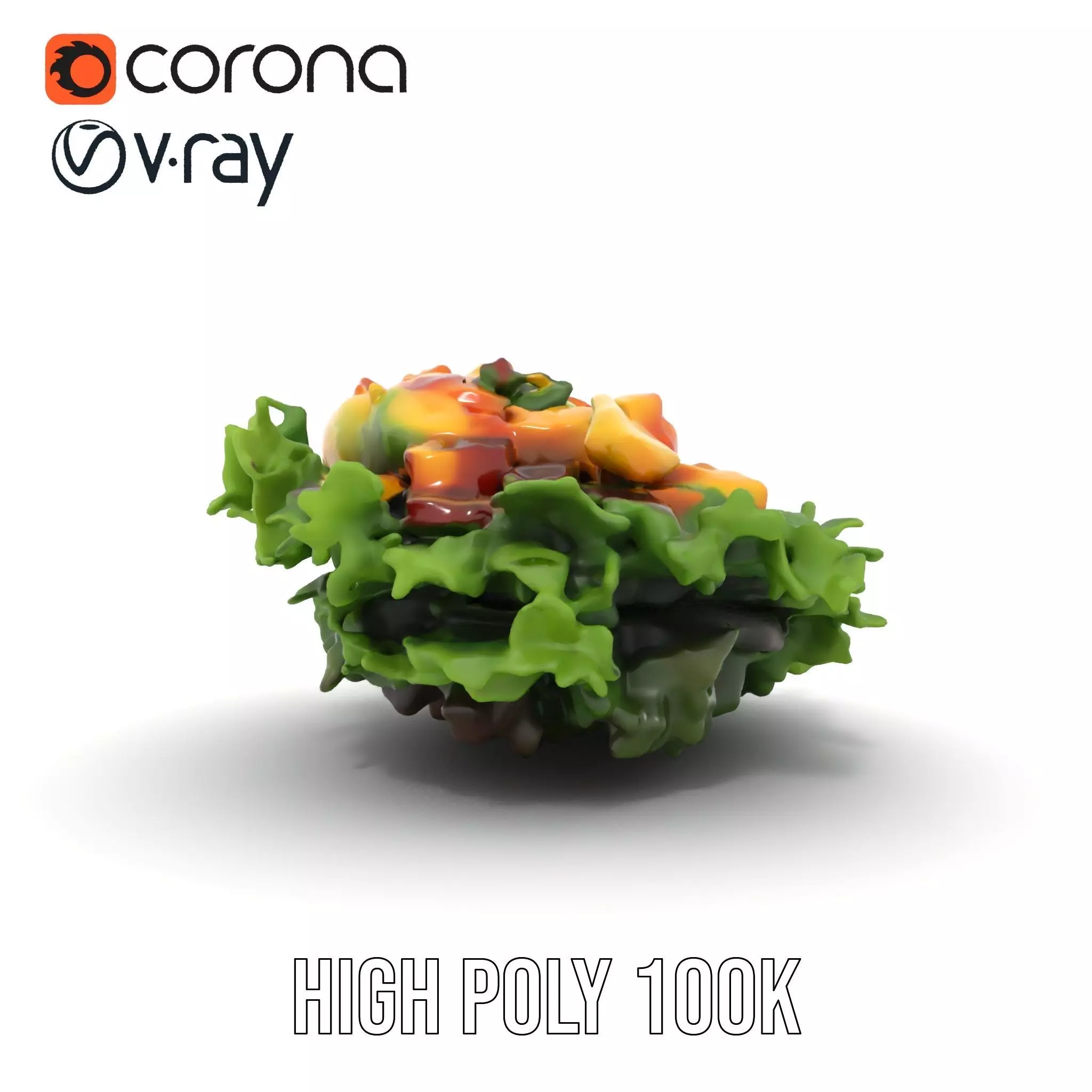 Vibrant Salad model pack Low-poly 3D model_22