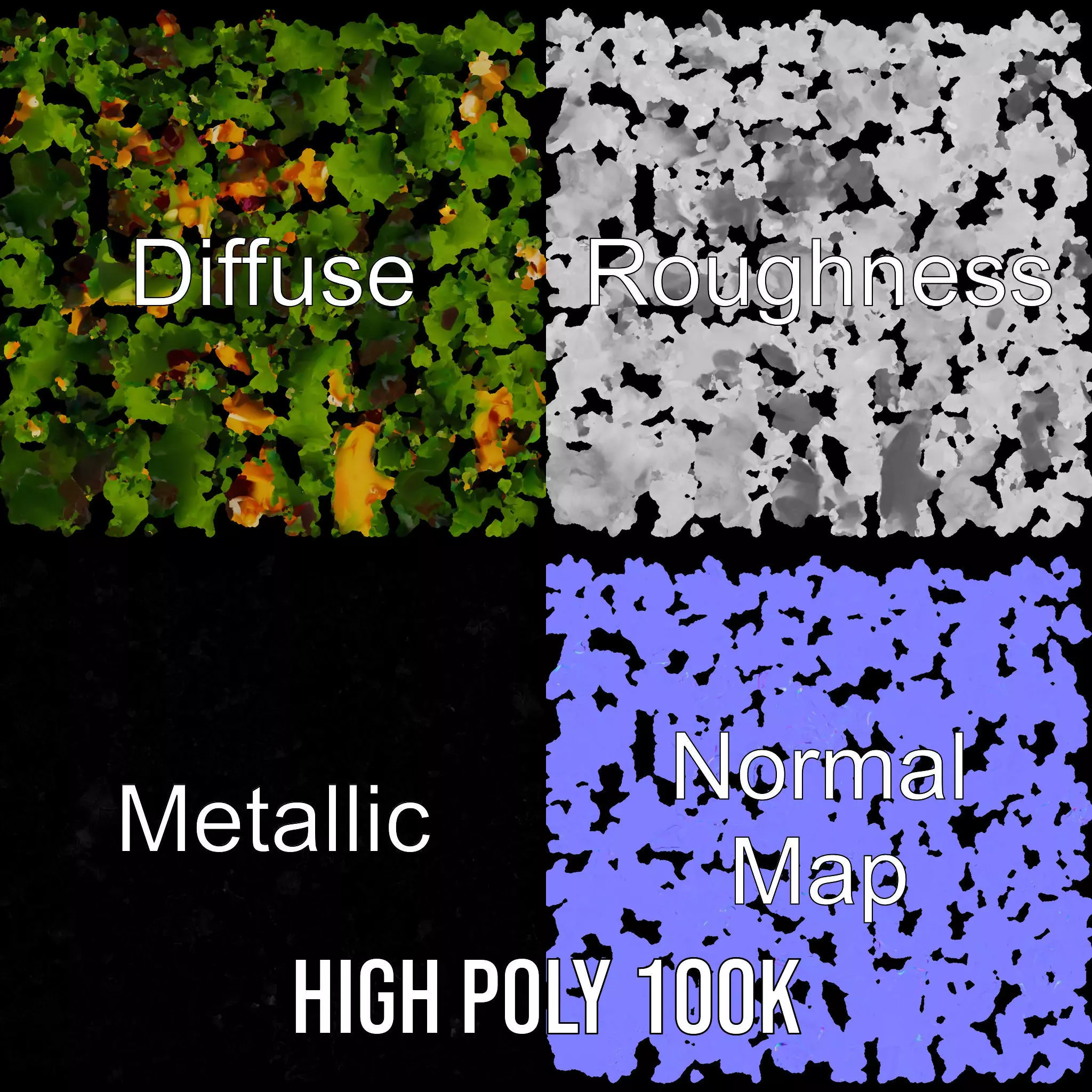 Vibrant Salad model pack Low-poly 3D model_3