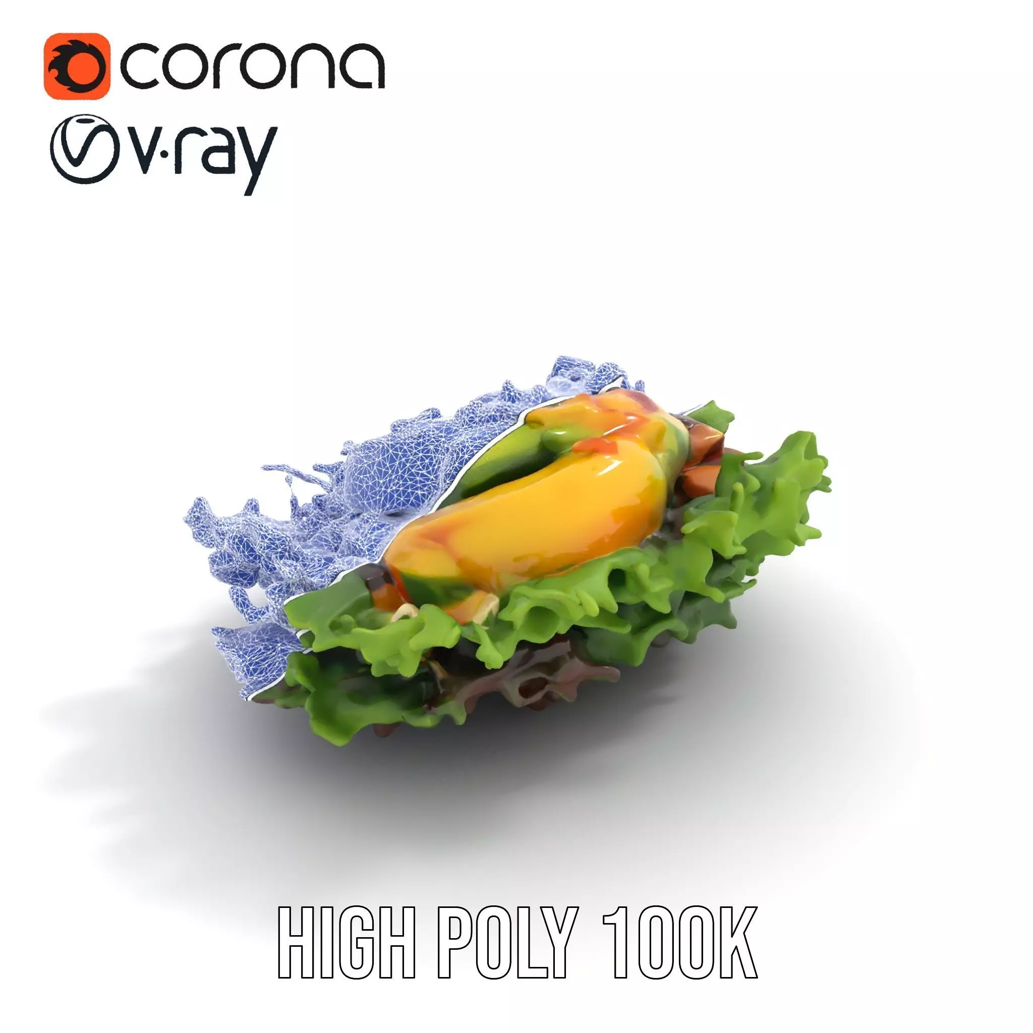 Vibrant Salad model pack Low-poly 3D model_28