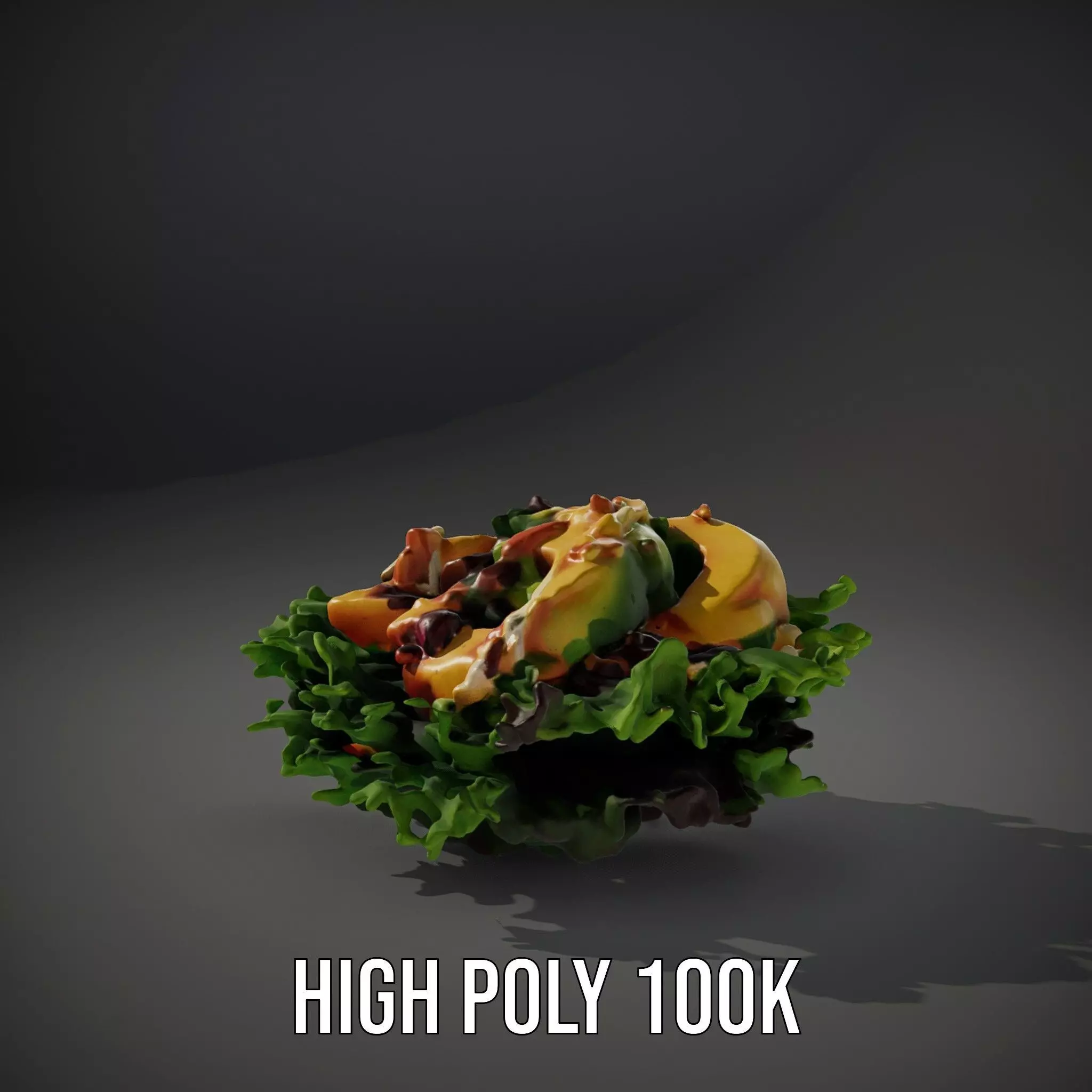 Vibrant Salad model pack Low-poly 3D model_8