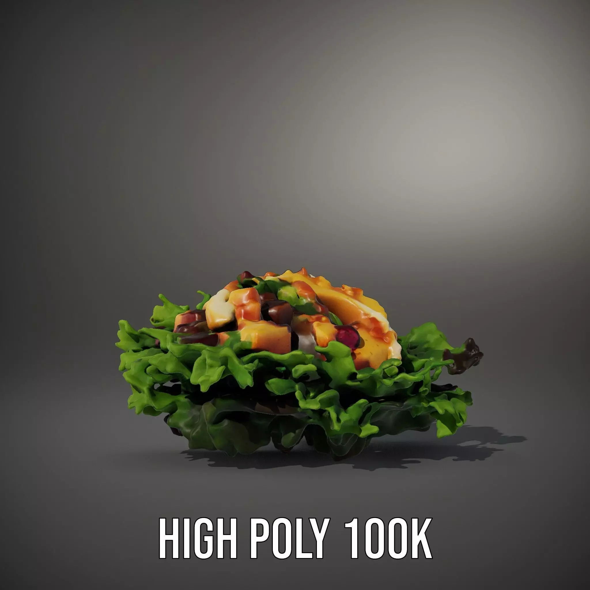 Vibrant Salad model pack Low-poly 3D model_10