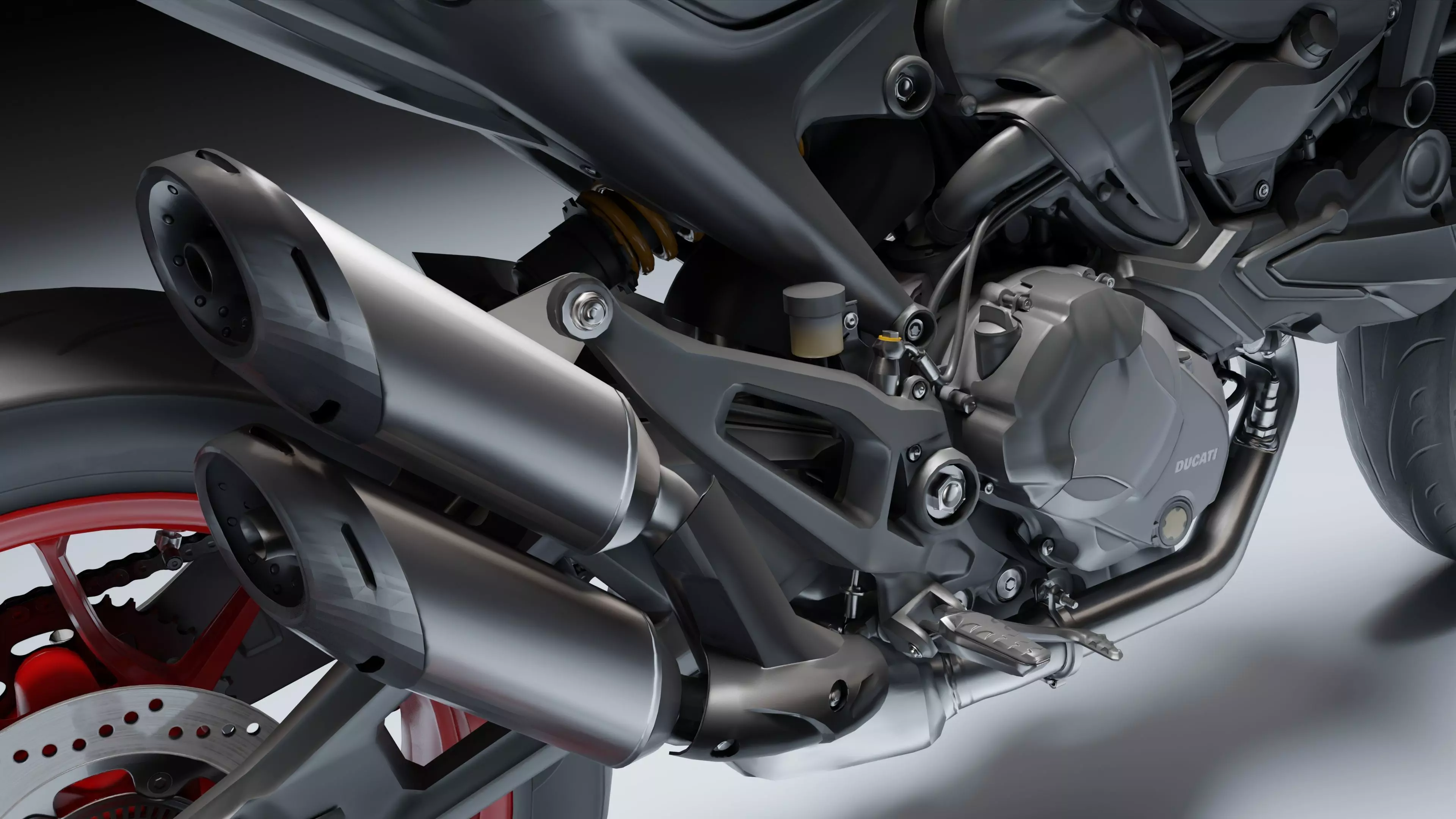 Ducati Monster Plus 2021 Low-poly 3D model_28