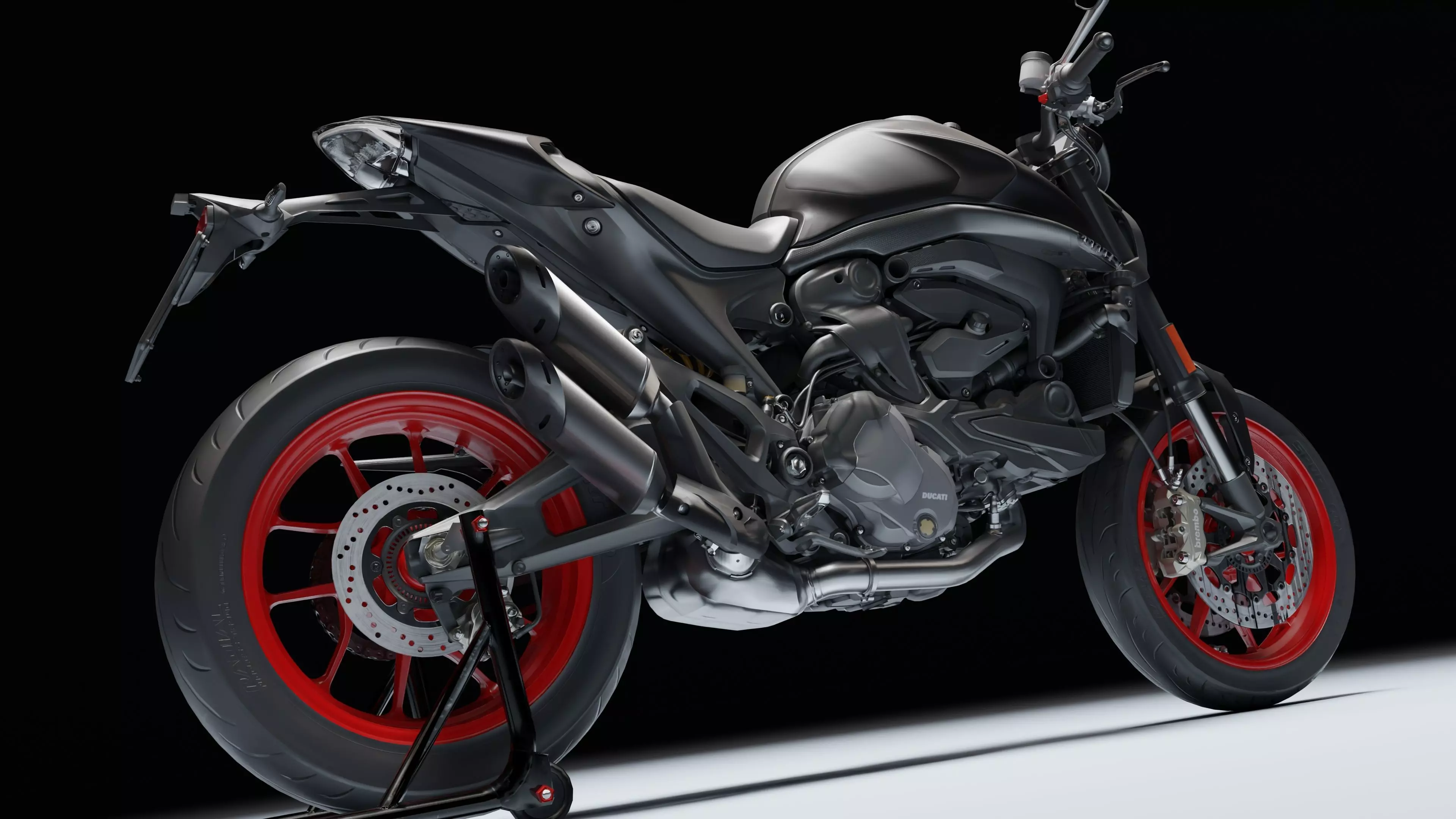 Ducati Monster Plus 2021 Low-poly 3D model_29